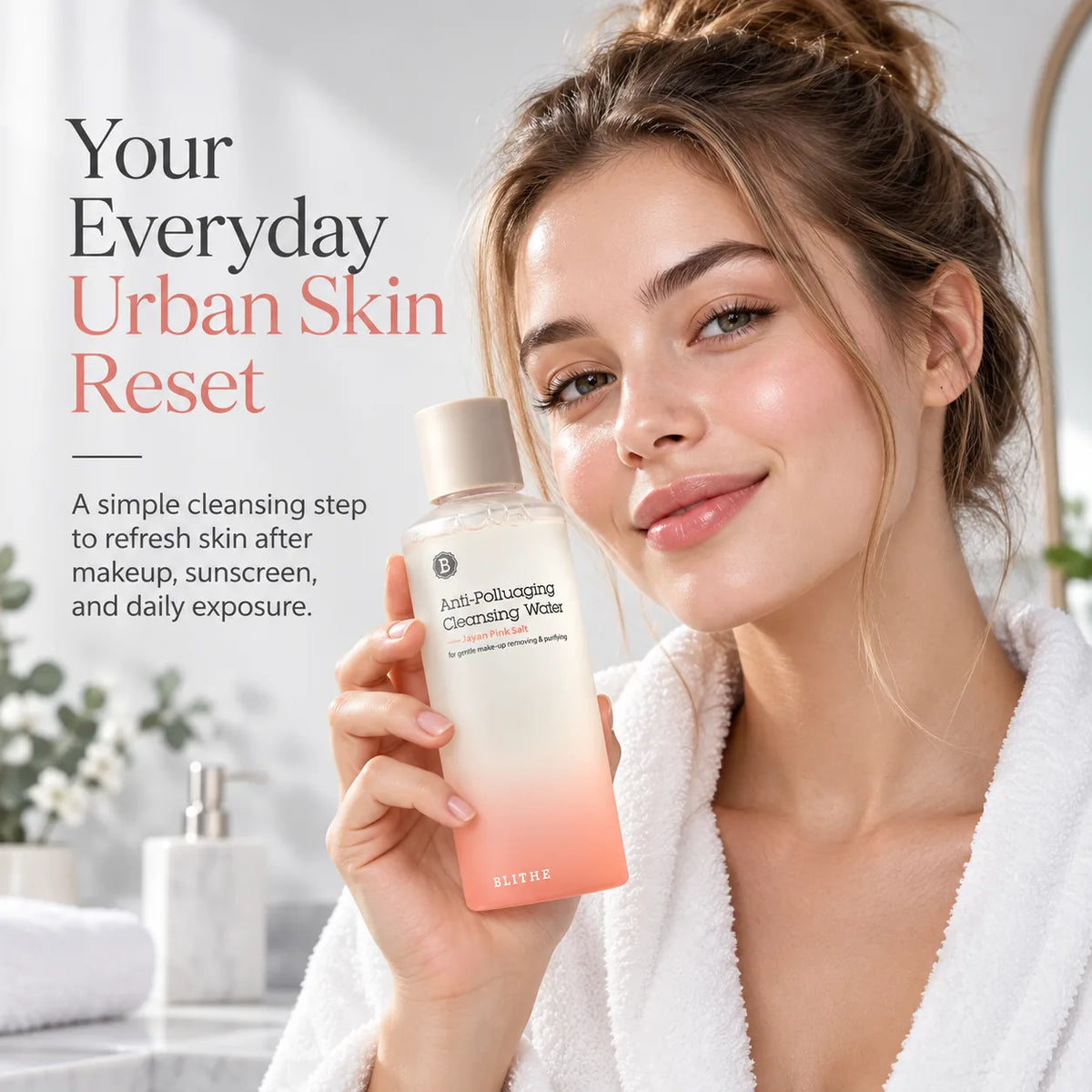 BLITHE Anti Polluaging Cleansing Water Himalayan Pink Salt 250ml