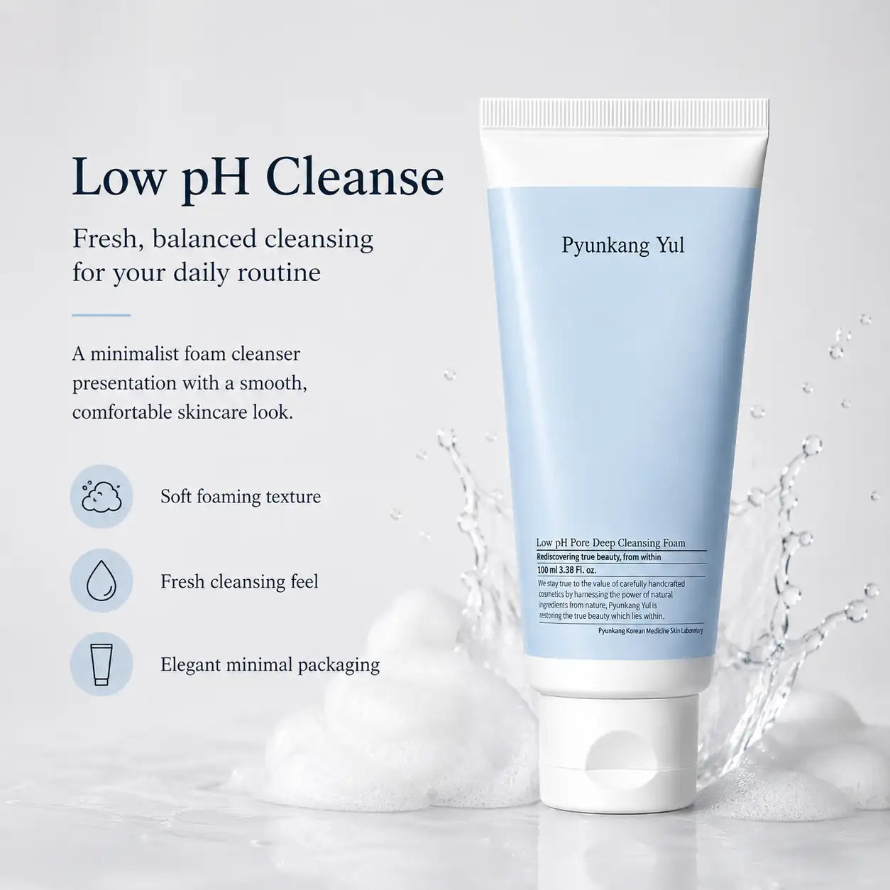 Pyunkang Yul Low pH Pore Deep Cleansing Foam 100ml