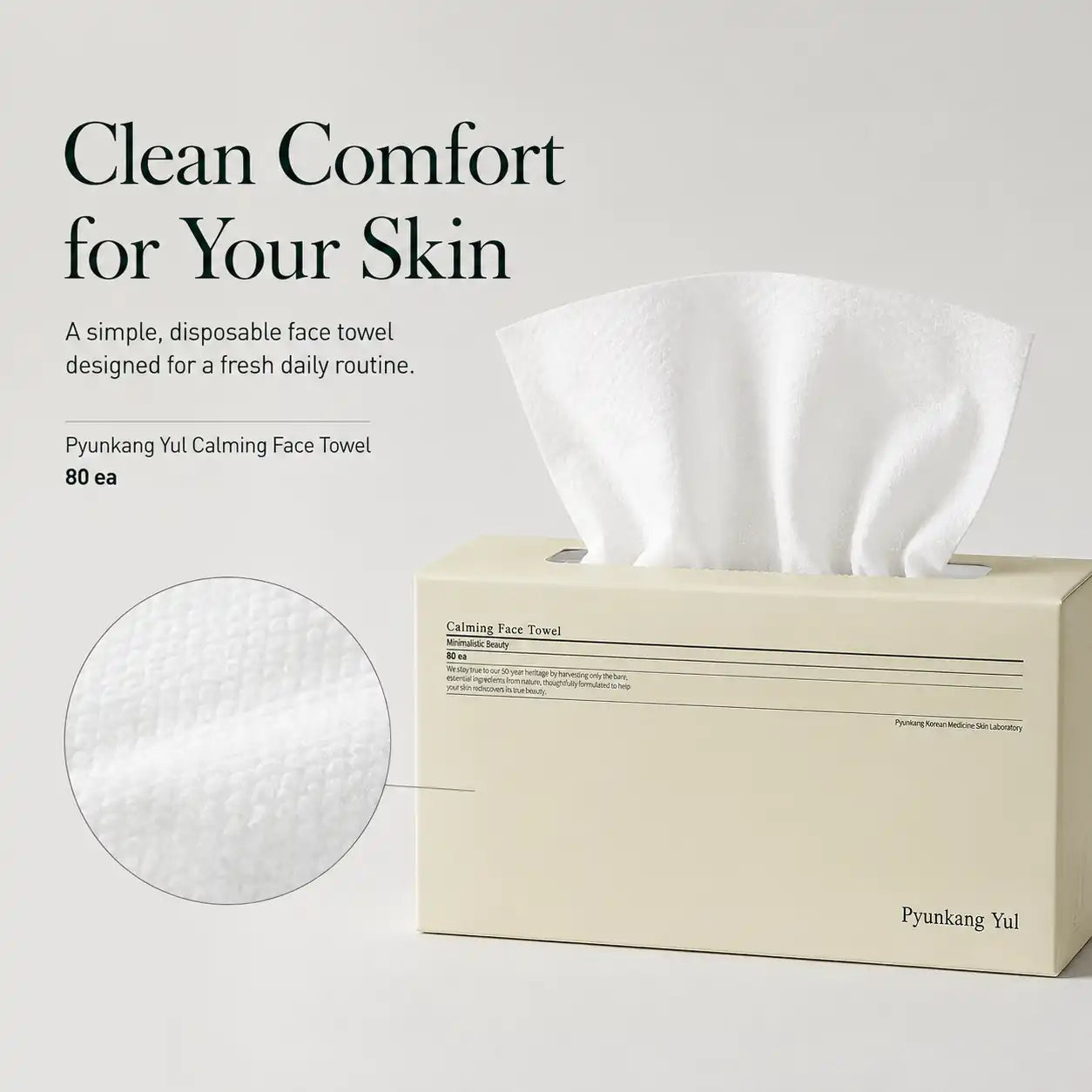 Pyunkang Yul Calming Face Towel 80ea