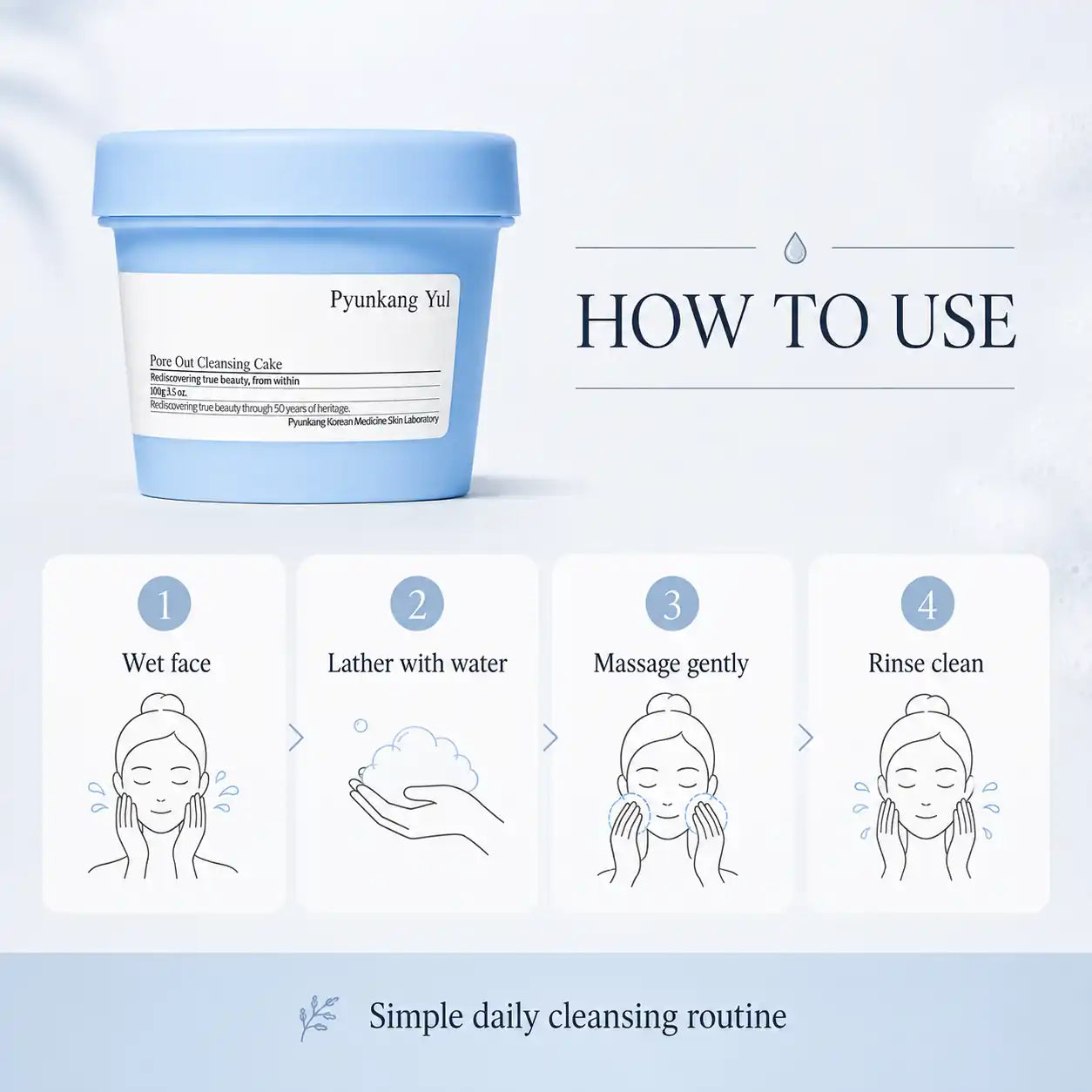 Pyunkang Yul Pore Out Cleansing Cake 100g