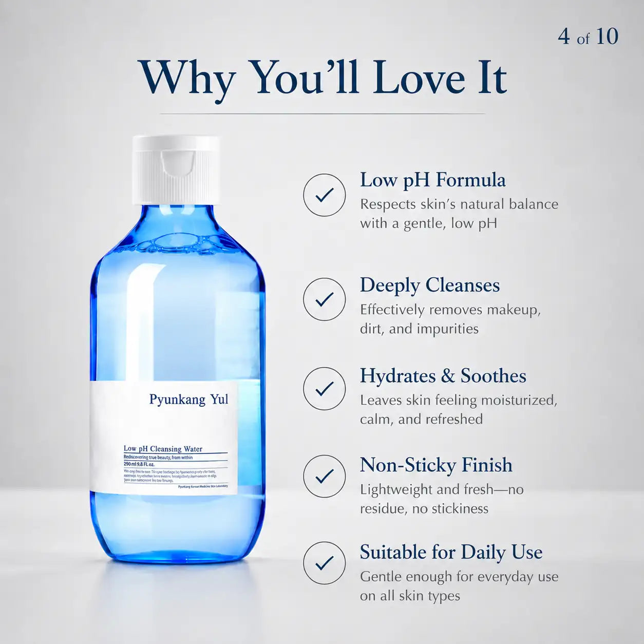 Pyunkang Yul Low pH Cleansing Water 290ml