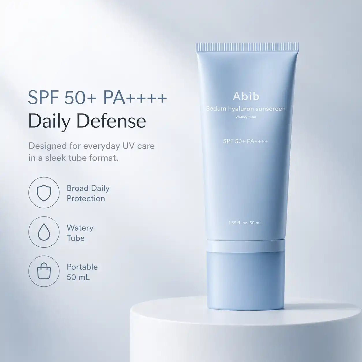 Abib Sedum Hyaluron Sunscreen Tube SPF50+ PA++++ 50ml