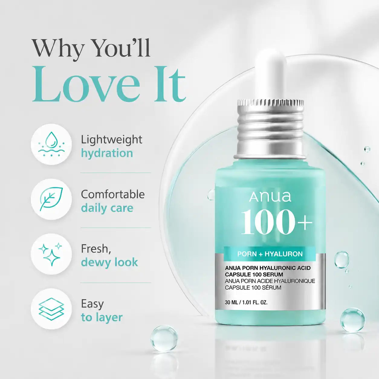 ANUA PDRN Hyaluronic Capsule 100 Serum 30ml