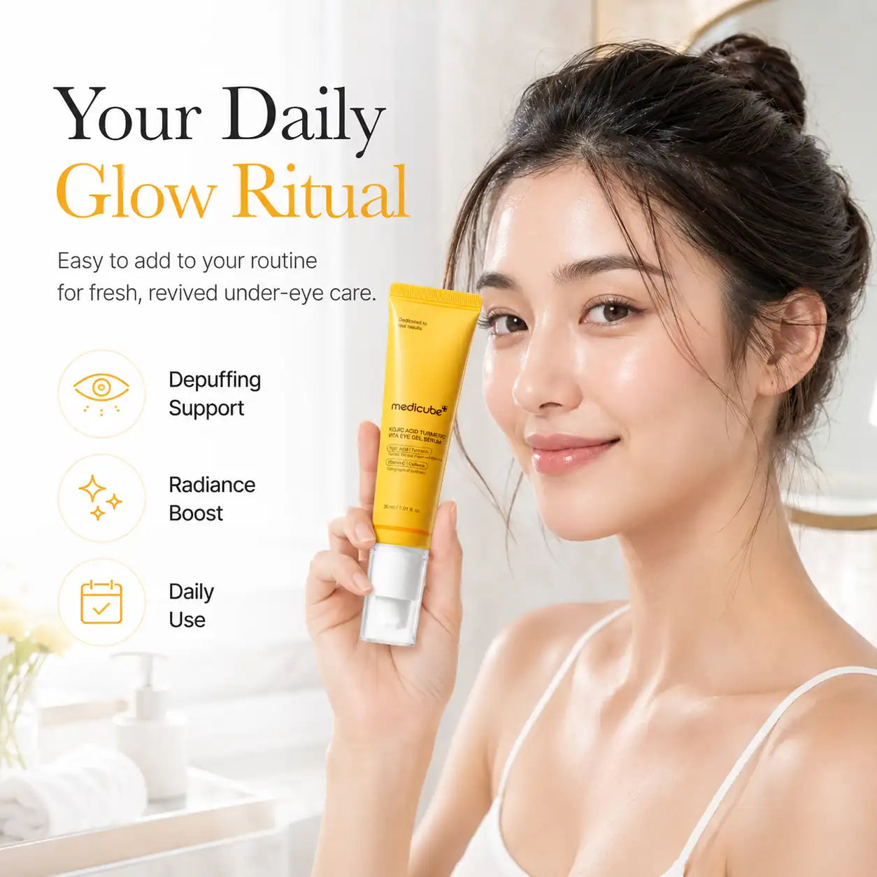 Medicube Kojic Acid Turmeric Vita Eye Gel Serum 30ml