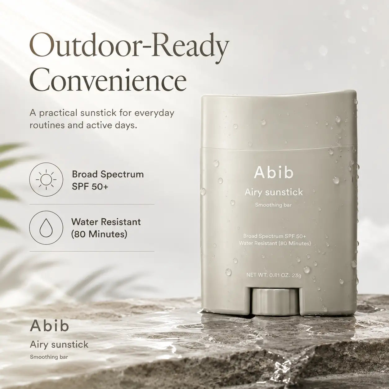 Abib Airy Sunstick Smoothing Bar SPF50+ PA++++ 23g