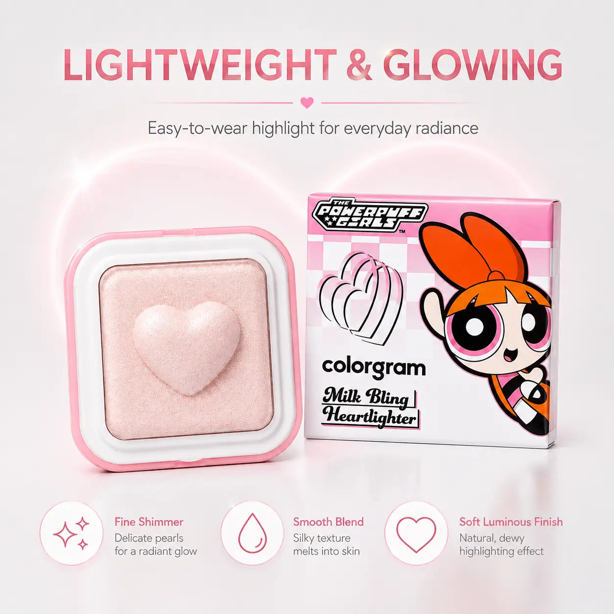Colorgram Milk Bling Heartlighter 05 Spring Pink Blossom