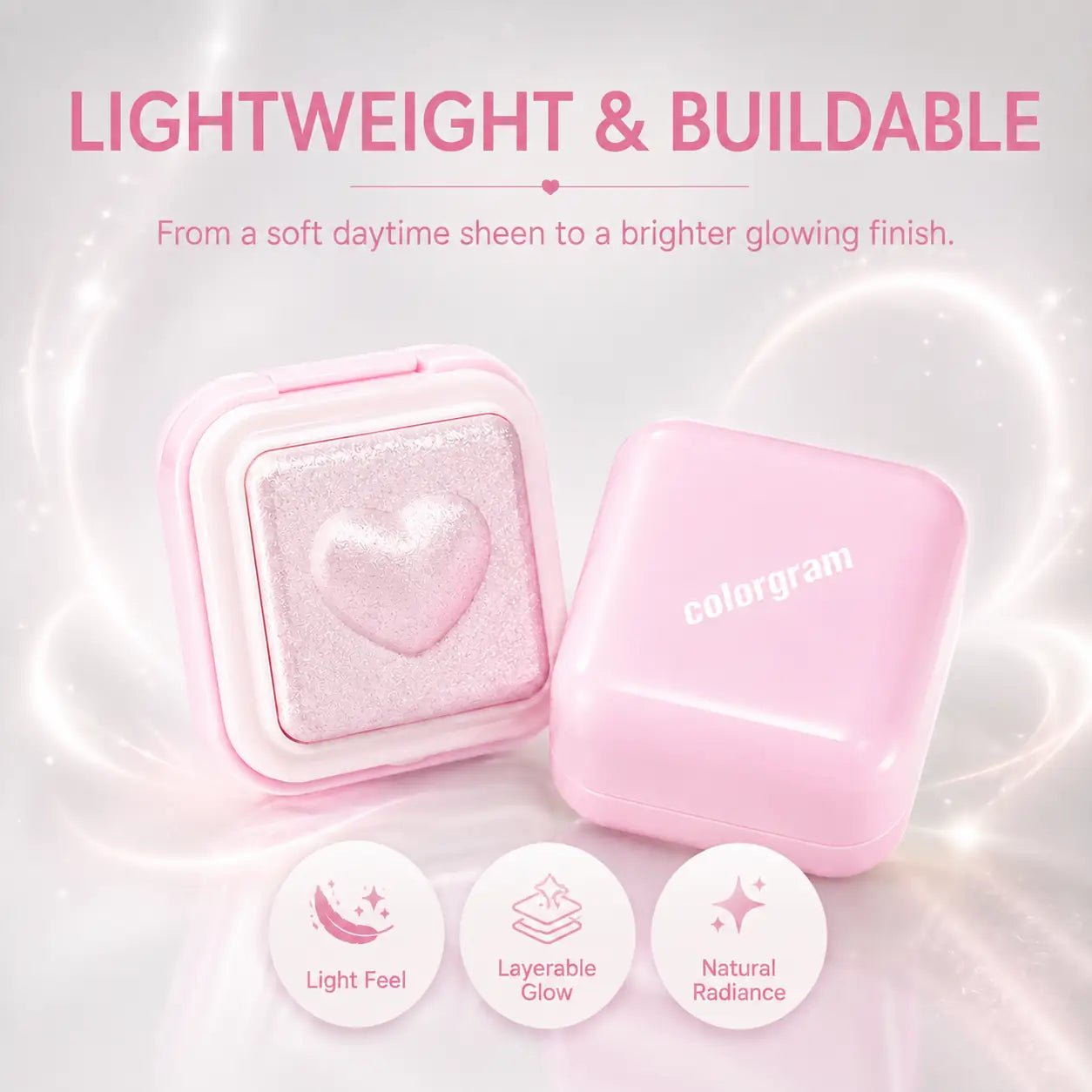 Colorgram Milk Bling Heartlighter 02 Pink Heart