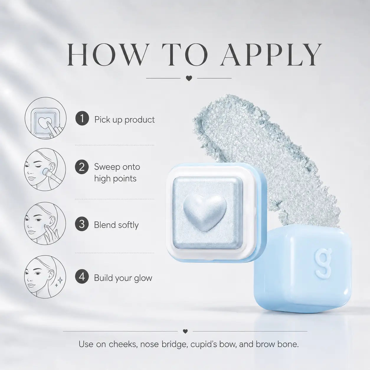 Colorgram Milk Bling Heartlighter 06 Bubbles Blue