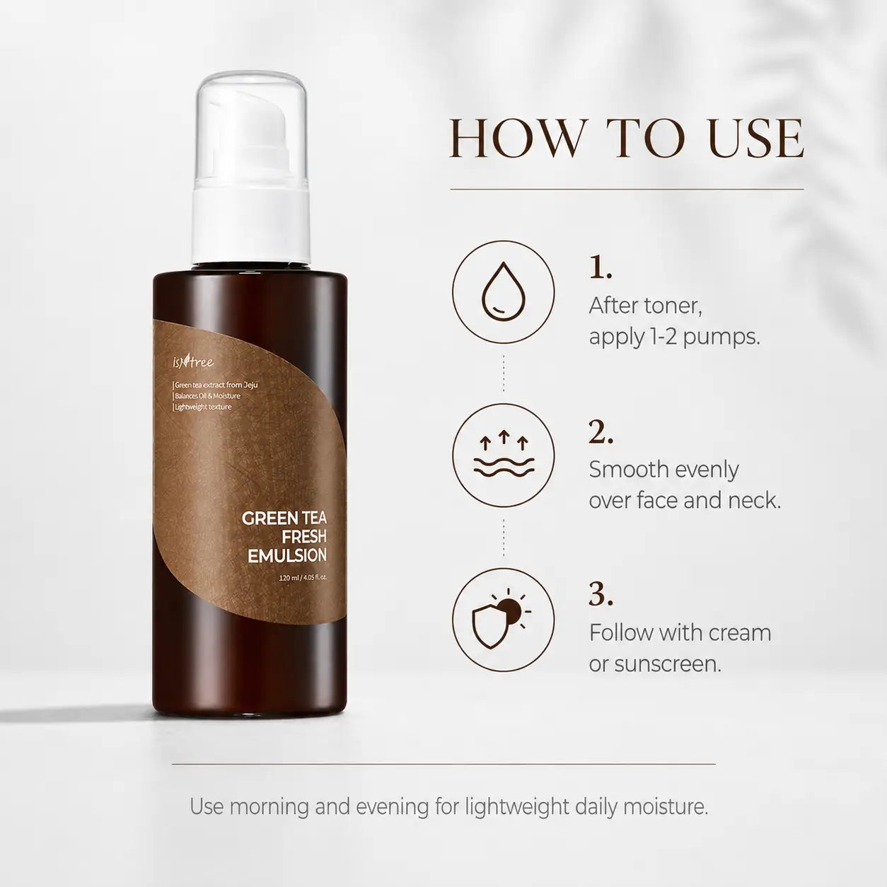 Isntree Green Tea Fresh Emulsion Moisturiser 120ml