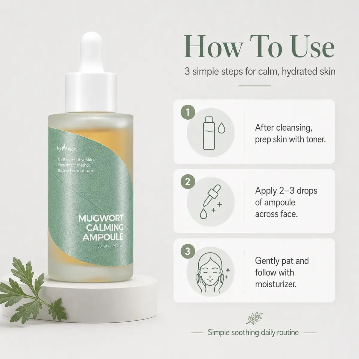 Isntree Mugwort Calming Ampoule 50ml