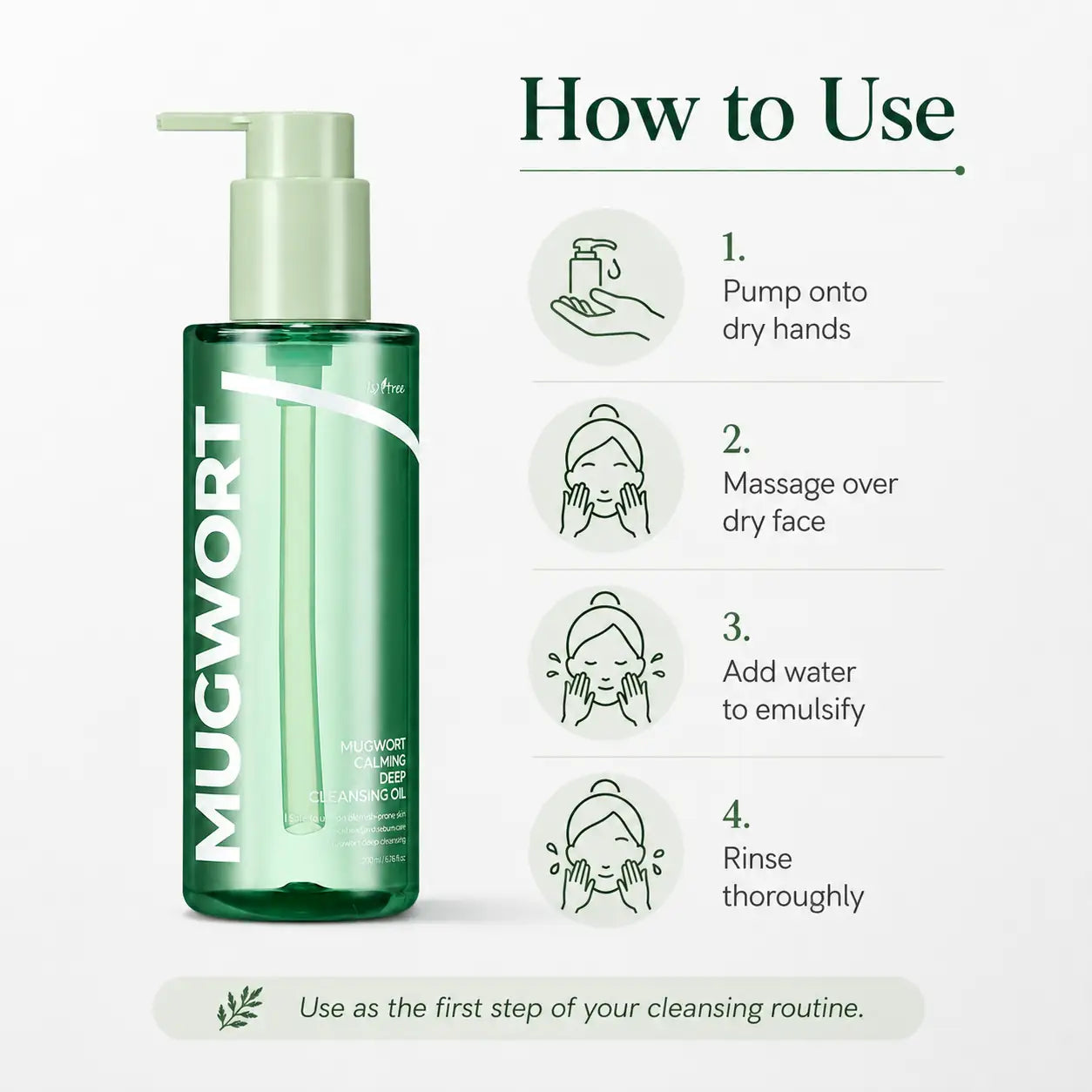 Isntree Mugwort Calming Deep Cleansing Oil 200ml