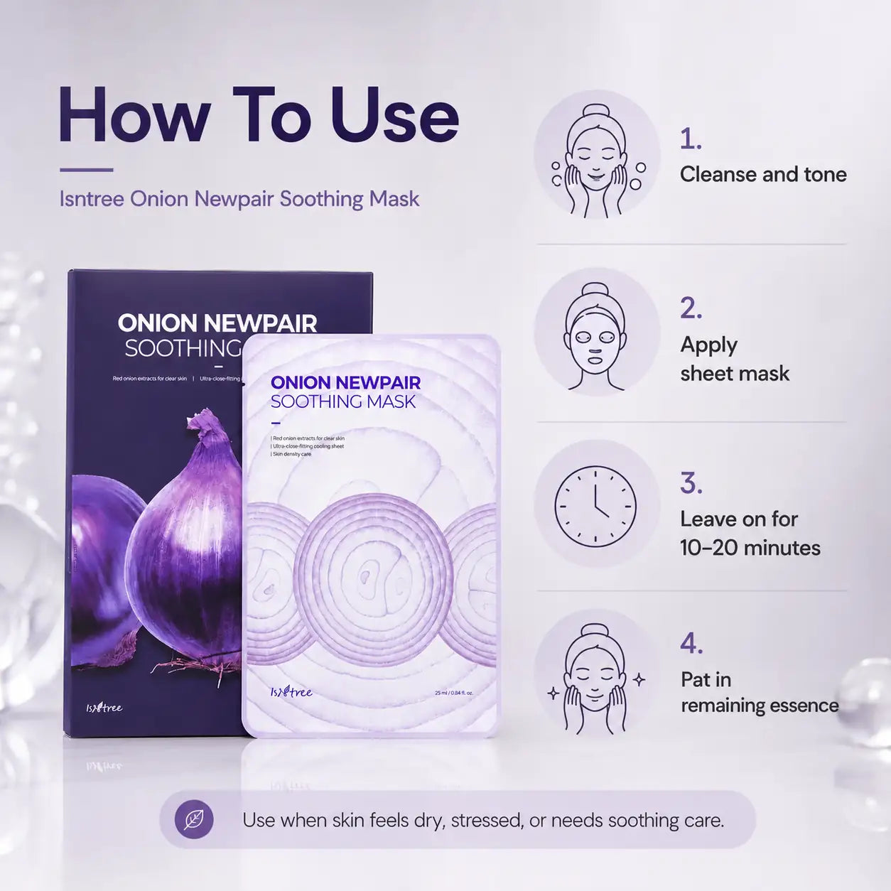 Isntree Onion Newpair Soothing Mask 5 Sheets 25g