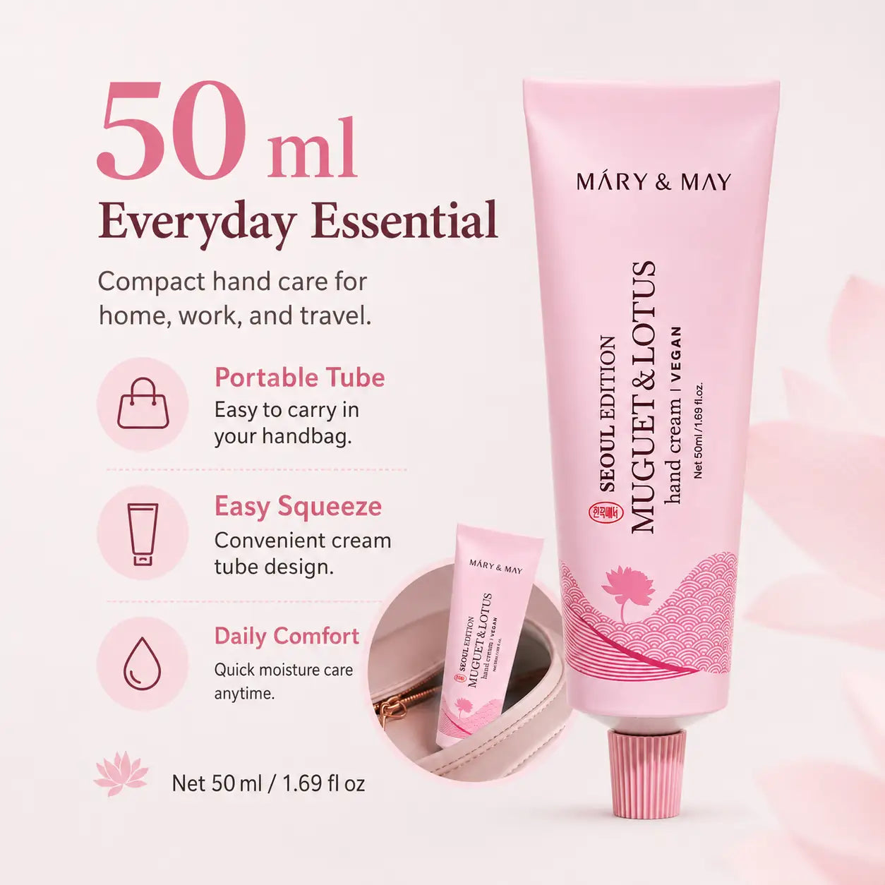 Mary&May Seoul Edition Muguet & Lotus Hand Cream 50ml