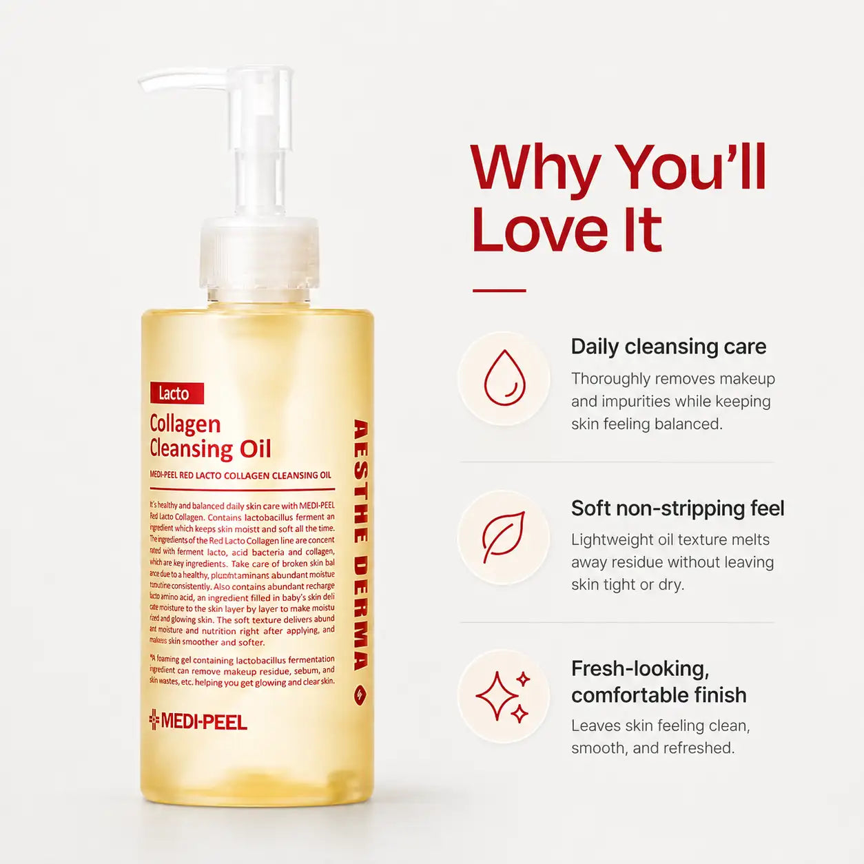 MEDI-PEEL Red Lacto Collagen Cleansing Oil 200ml