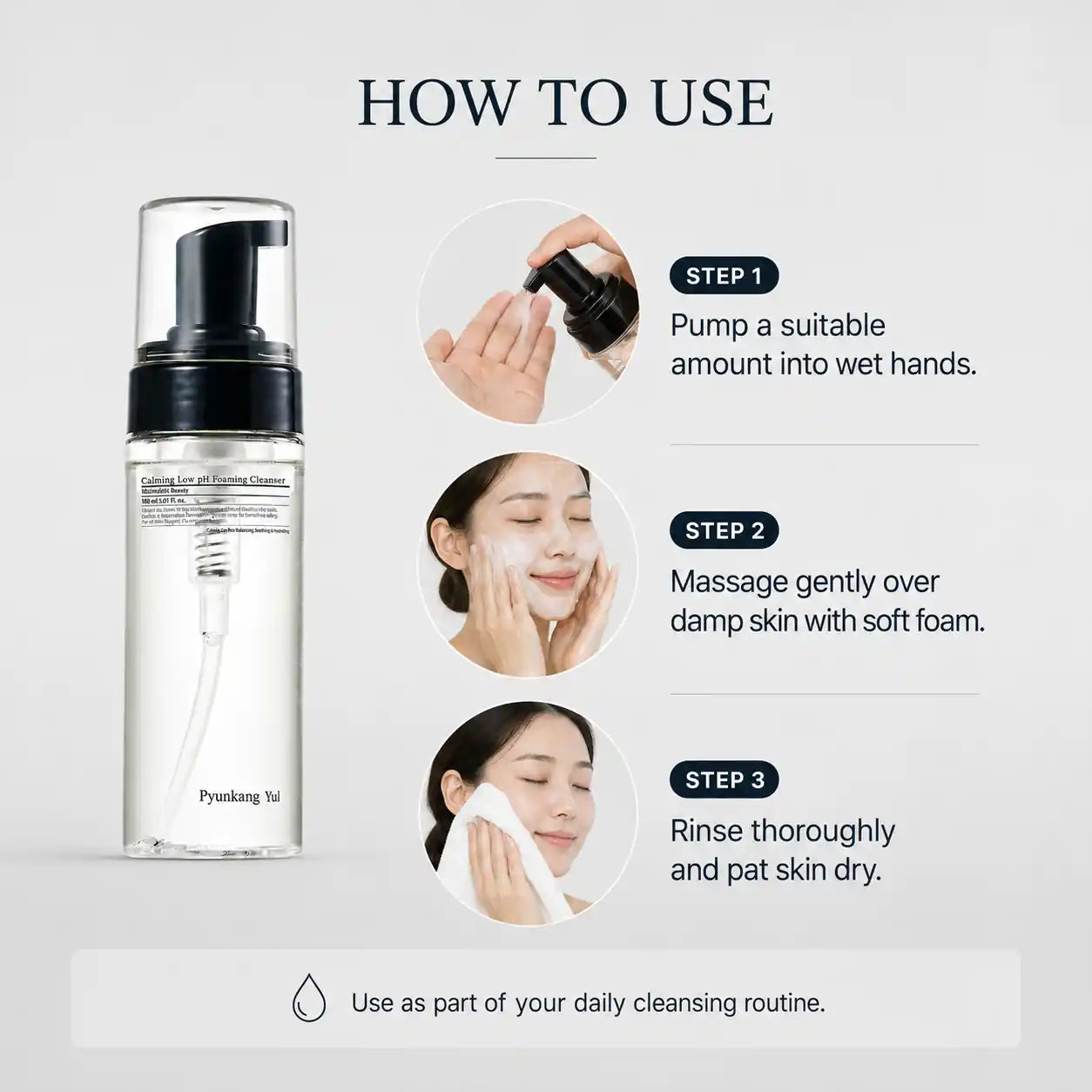 Pyunkang Yul Calming Low pH Foaming Cleanser 150ml
