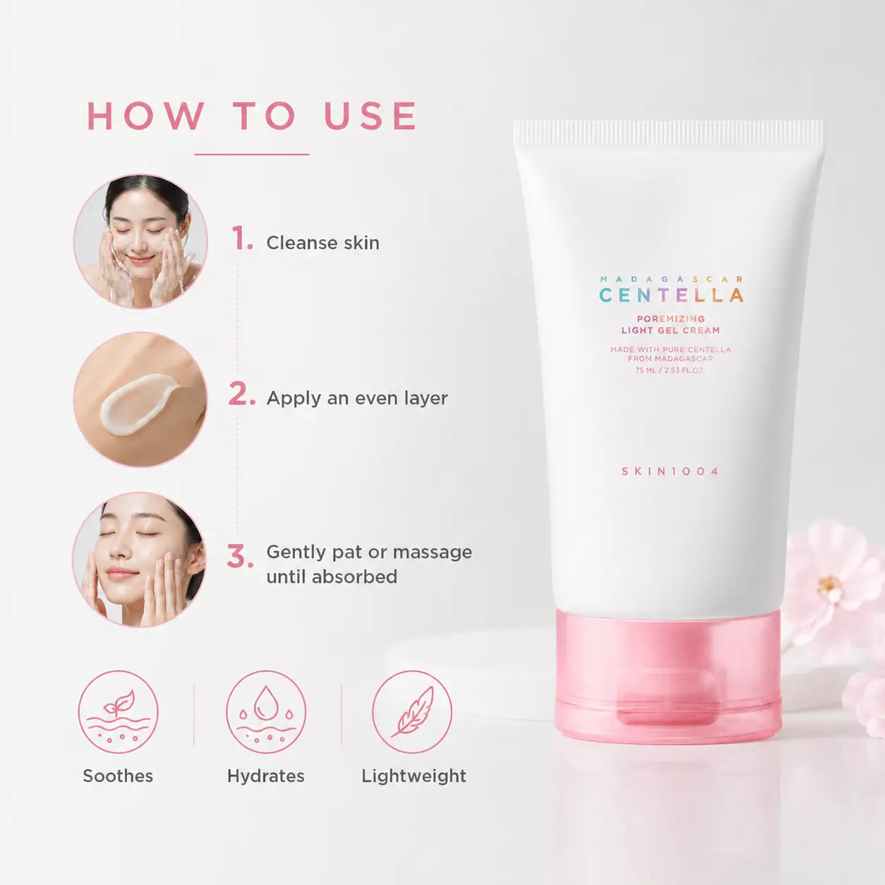 SKIN1004 Madagascar Centella Poremizing Light Gel Cream 75ml