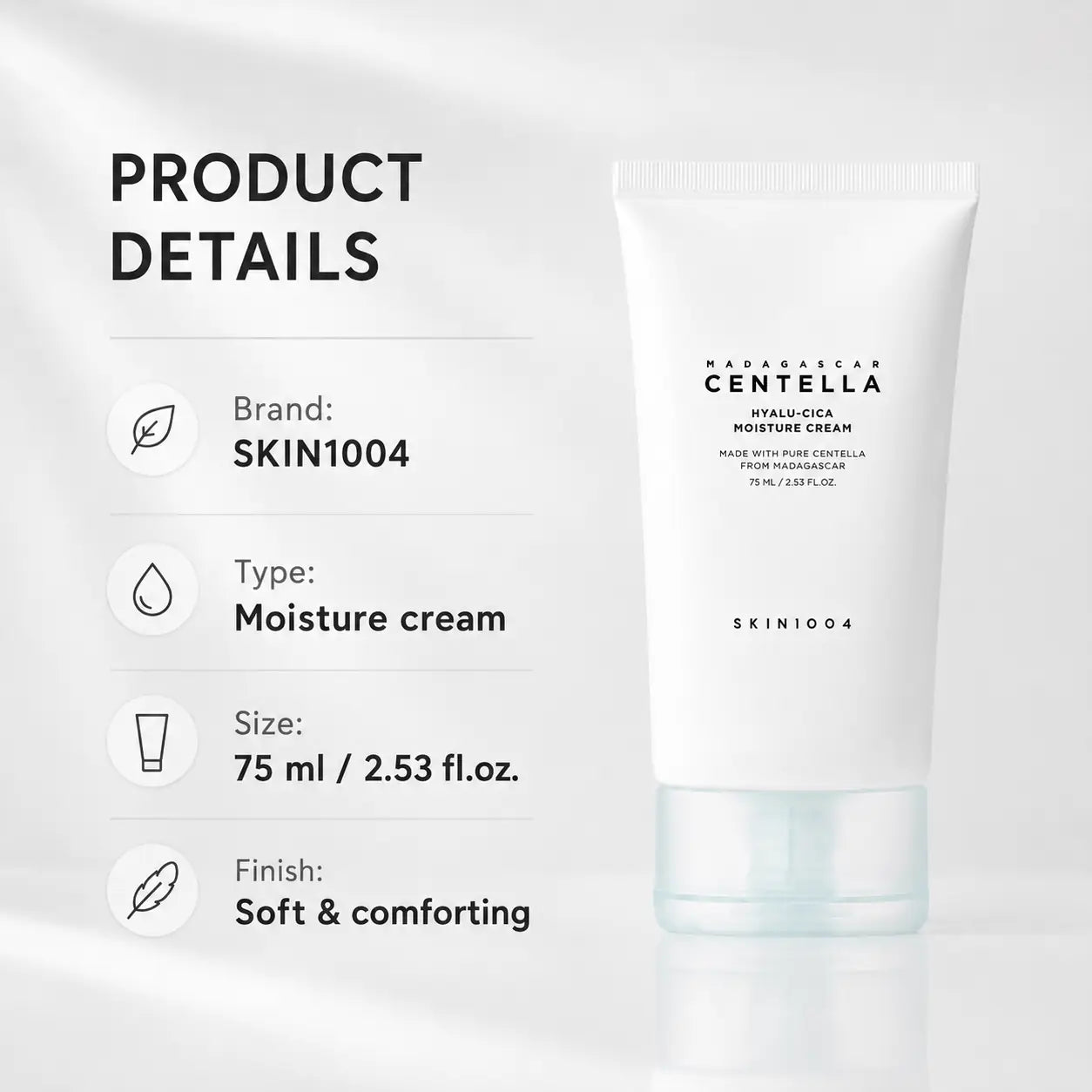 SKIN1004 Madagascar Centella Hyalu-Cica Moisture Cream 75ml
