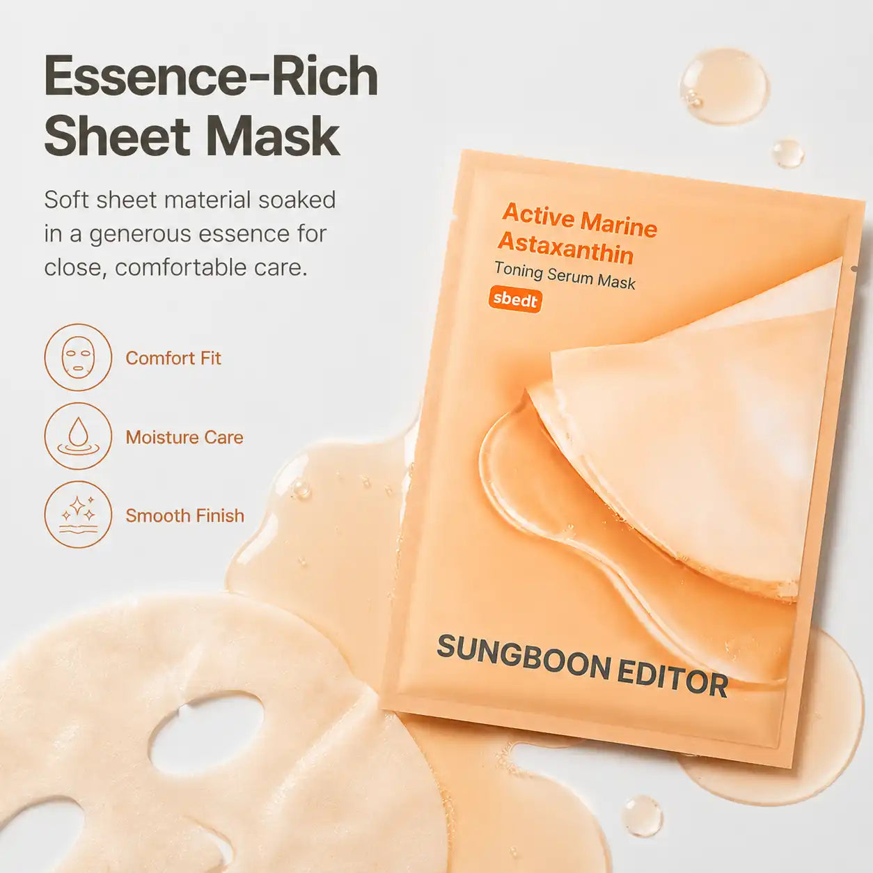 SUNGBOON EDITOR Active Marine Astaxanthin Mask sachet (view 7)