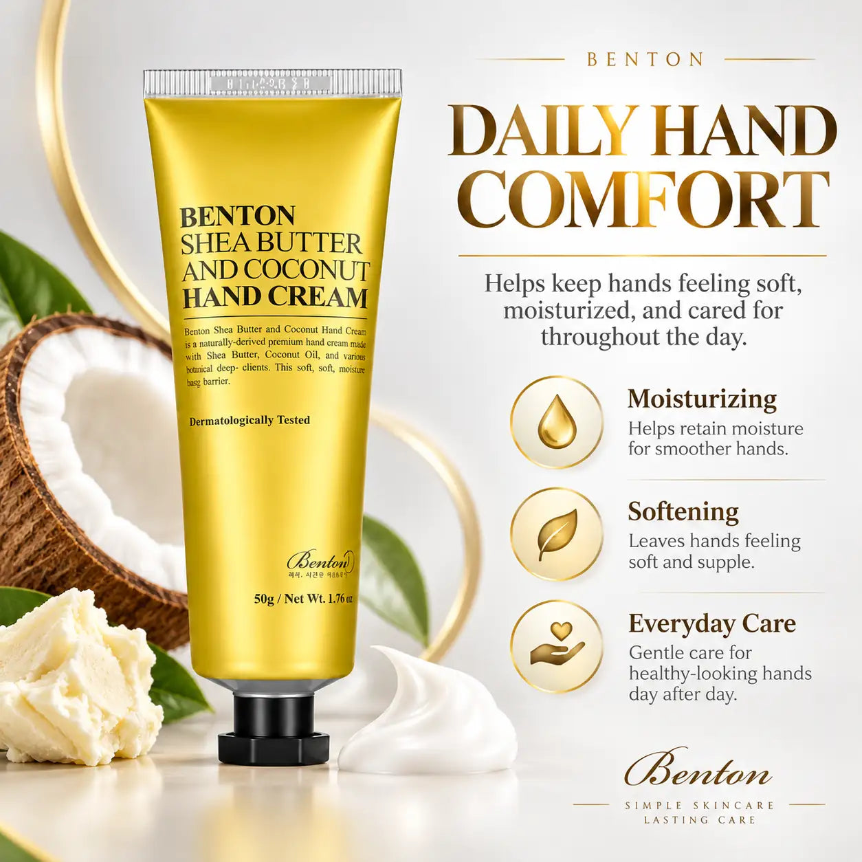 Benton Shea Butter and Coconut Hand Cream 50g