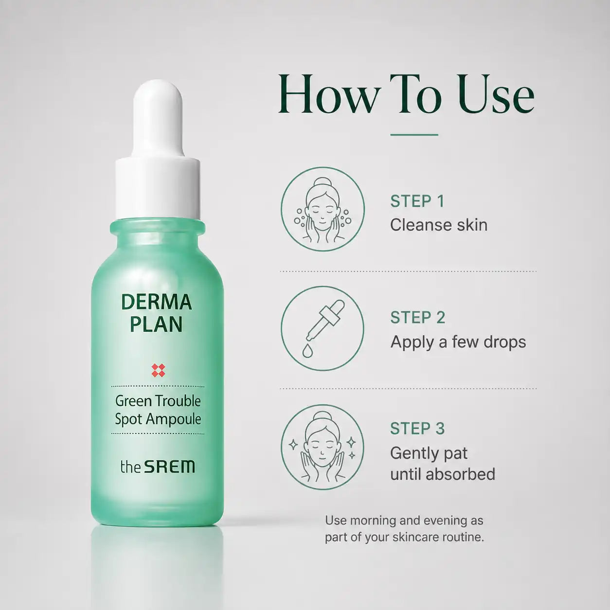 The Saem Derma Plan Green Trouble Spot Ampoule 20ml