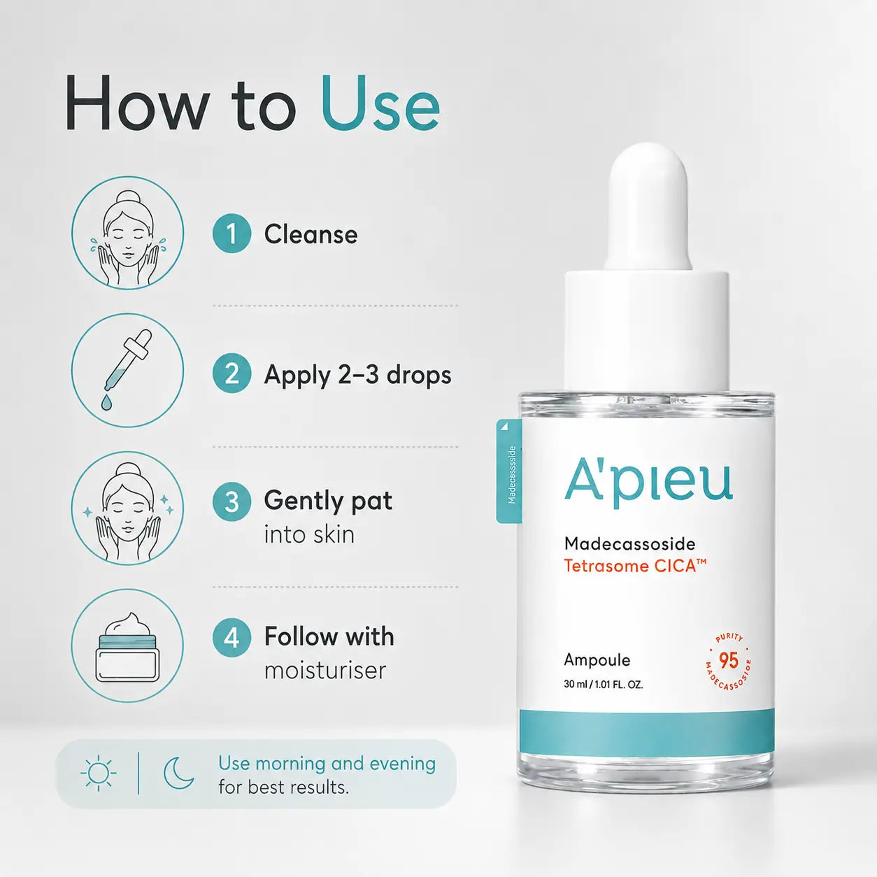A'pieu Madecassoside Tetrasome Cica Ampoule 50ml