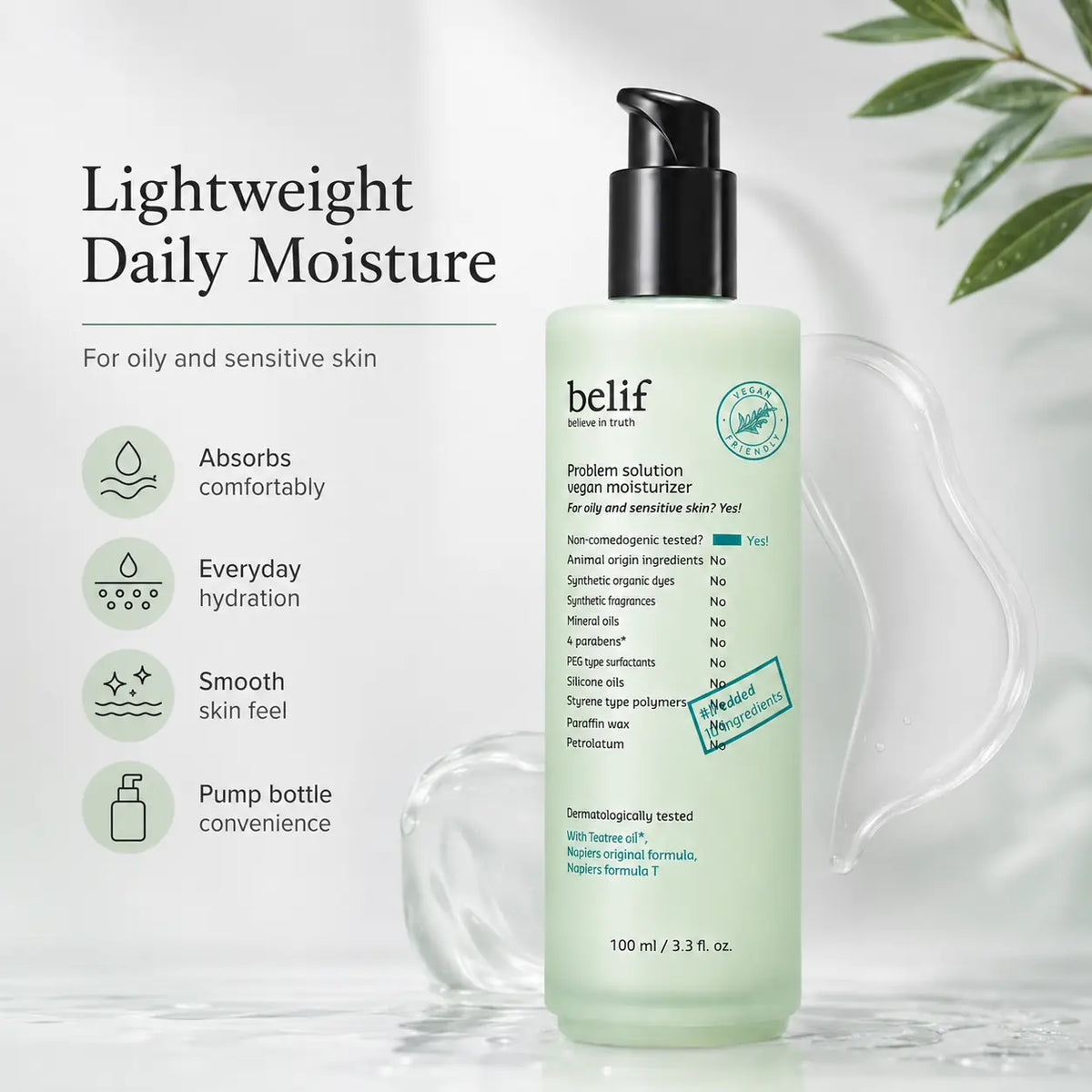 belif Problem Solution Vegan Moisturizer 100ml