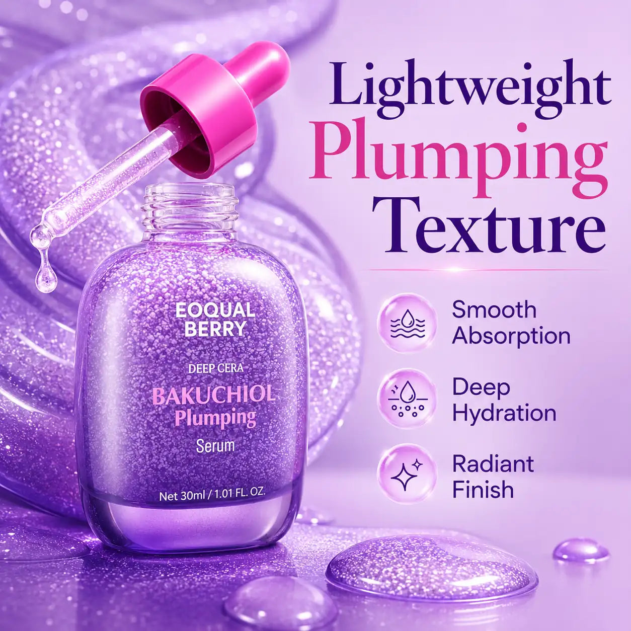 EQQUALBERRY Bakuchiol Plumping Serum 30ml
