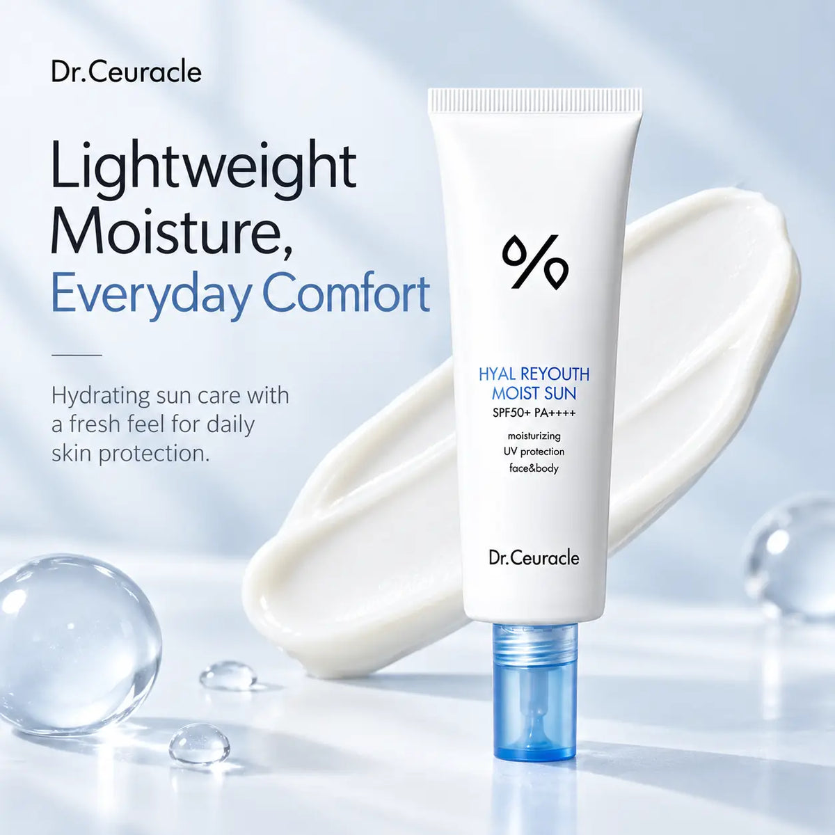 Dr. Ceuracle Hyal Reyouth Moist Sun SPF50+ PA++++ 50ml