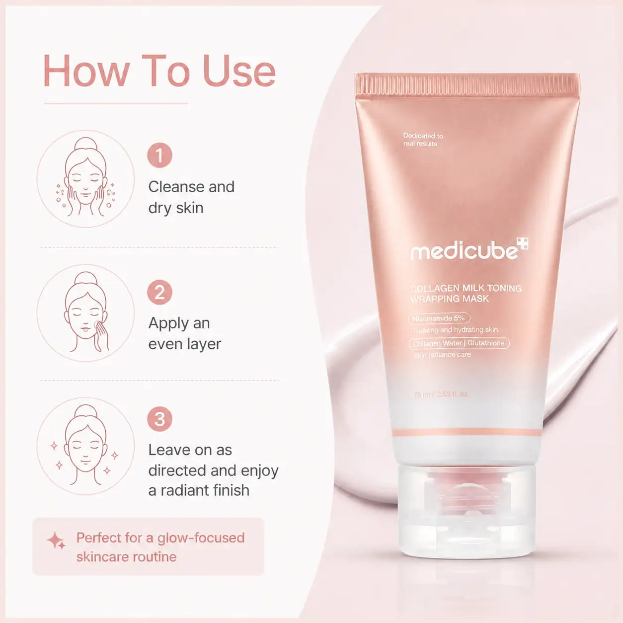Medicube Collagen Milk Toning Wrapping Mask 75ml