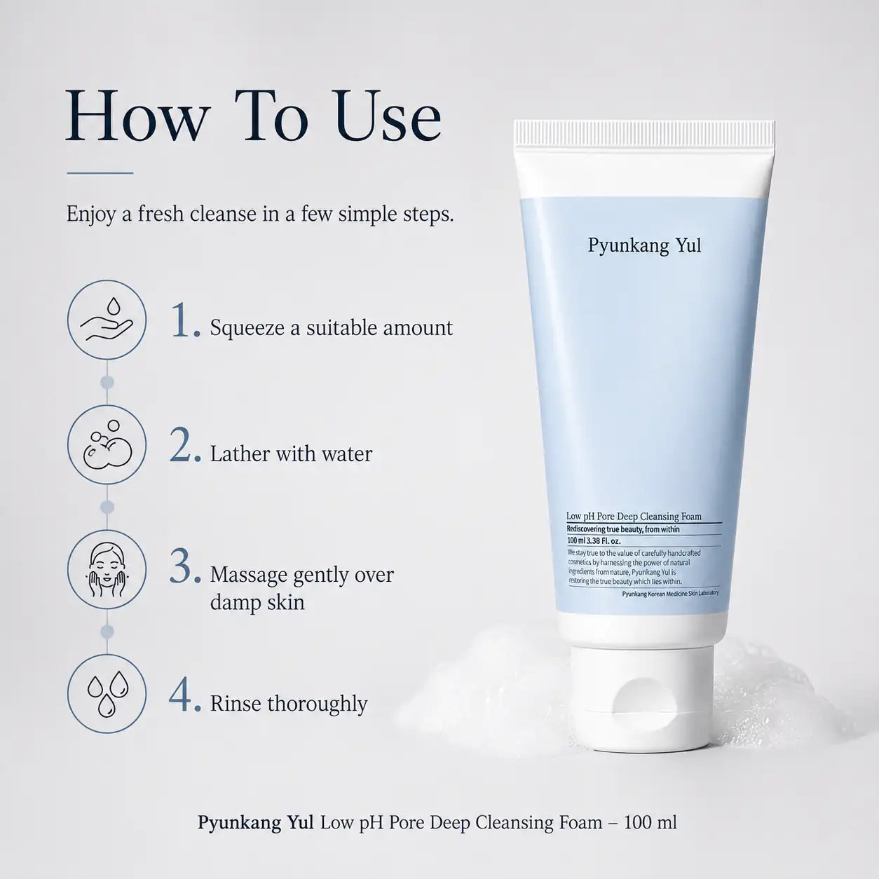 Pyunkang Yul Low pH Pore Deep Cleansing Foam 100ml