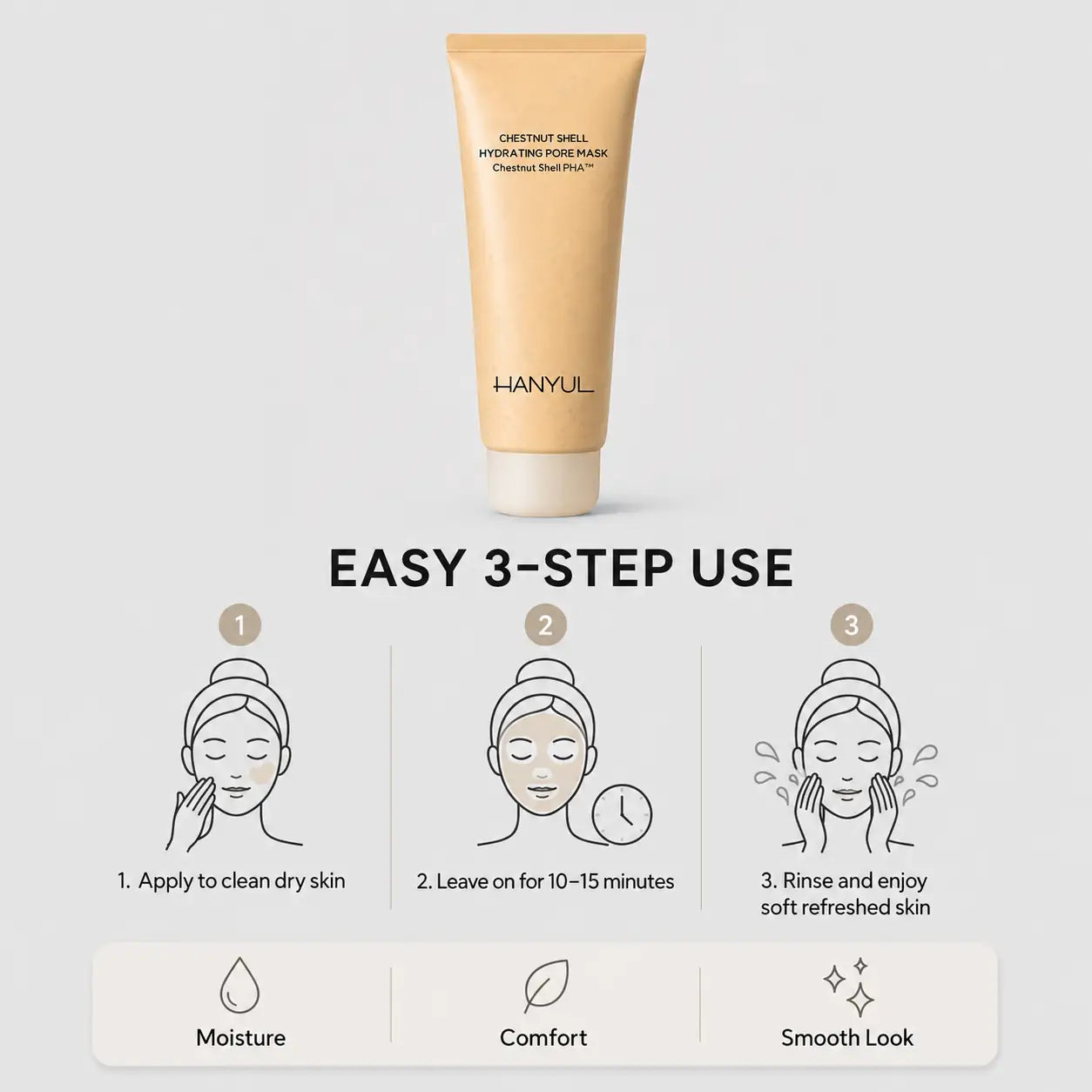 HANYUL Chestnut Shell Hydrating Pore Mask 100ml