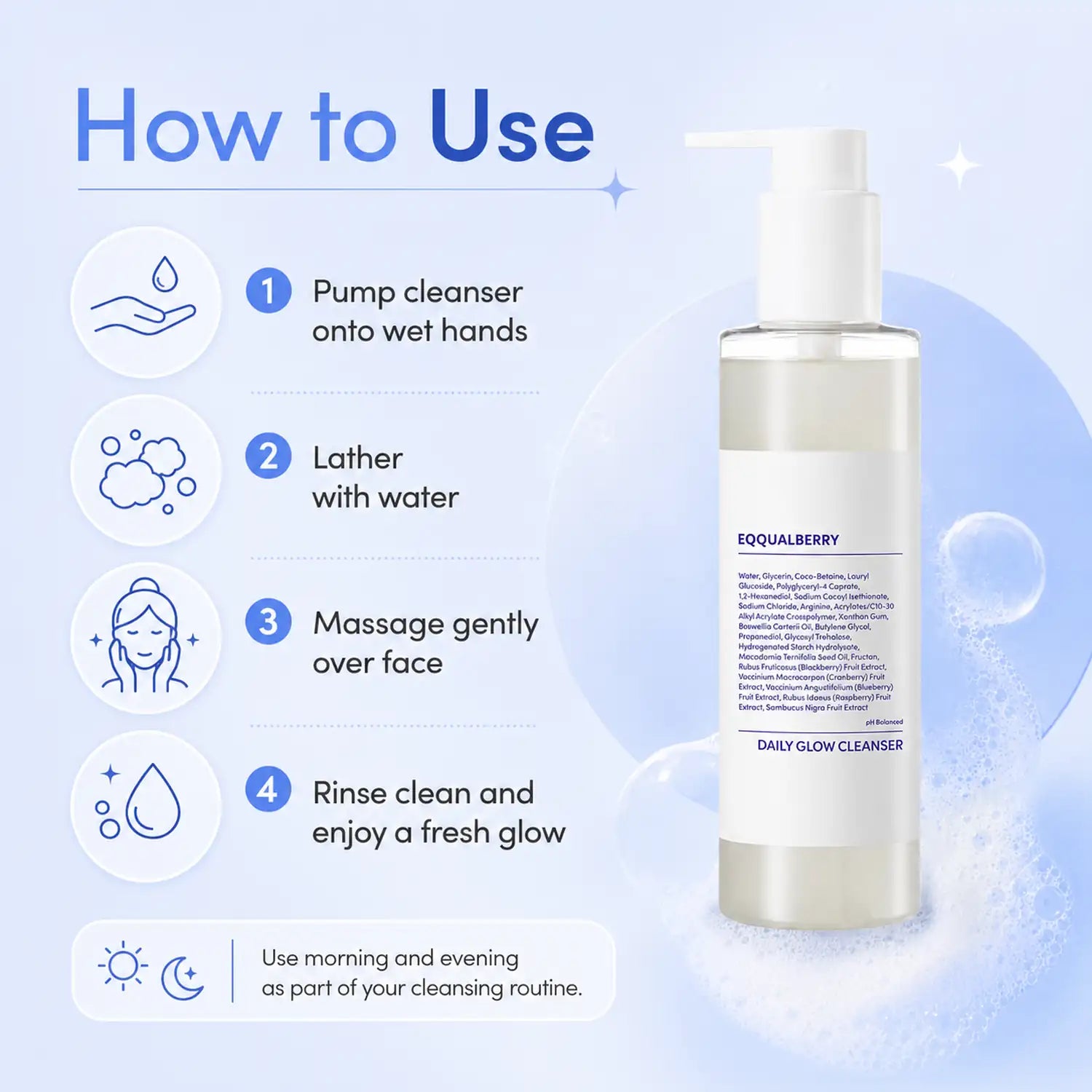 EQQUALBERRY Sauna Cleanser 130g