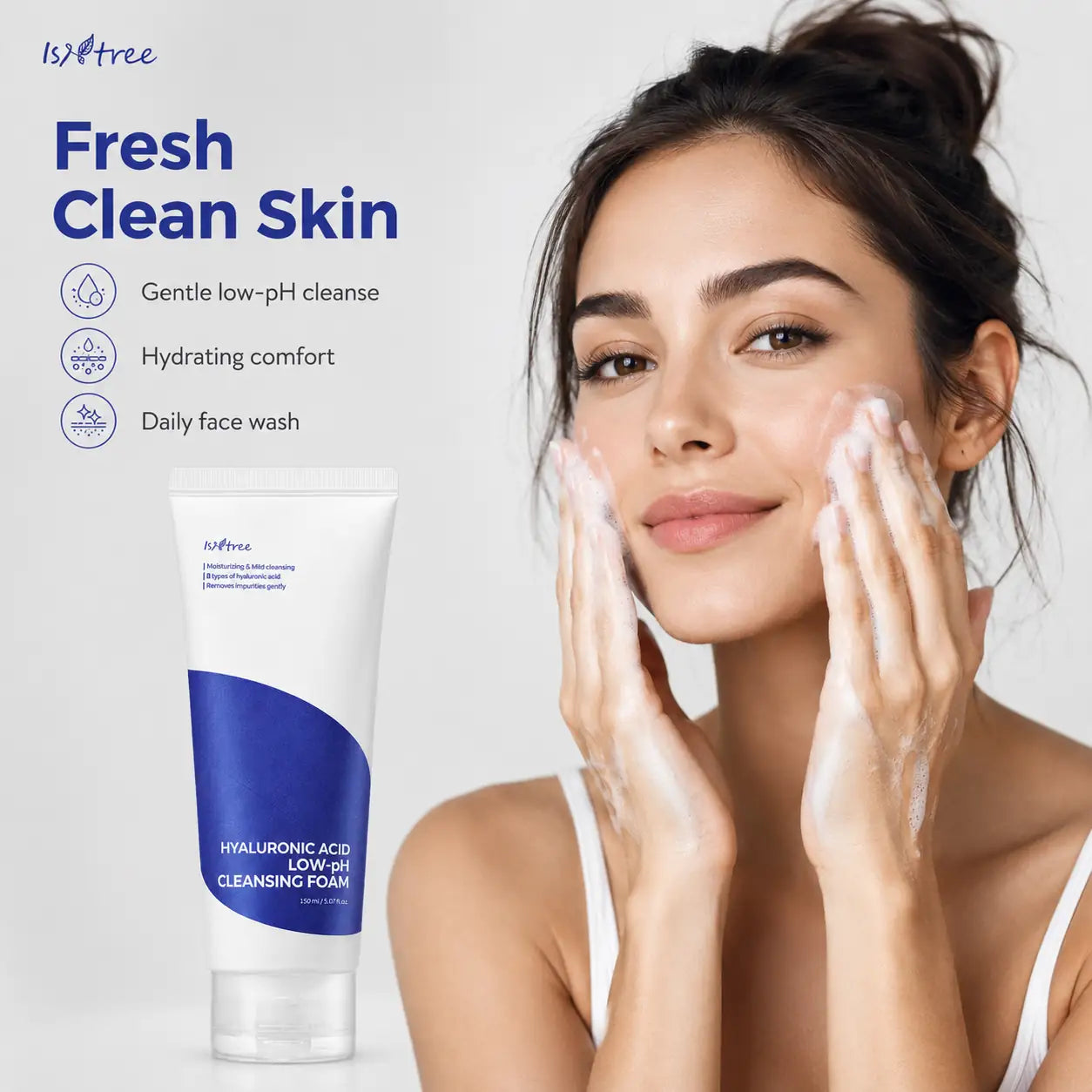 Isntree Hyaluronic Acid Low pH Cleansing Foam 150ml