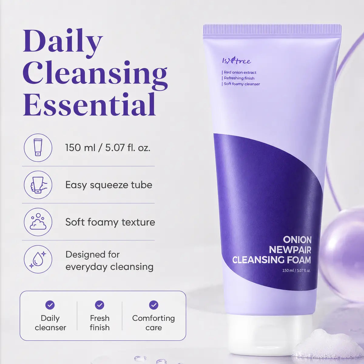 Isntree Onion Newpair Cleansing Foam 150ml