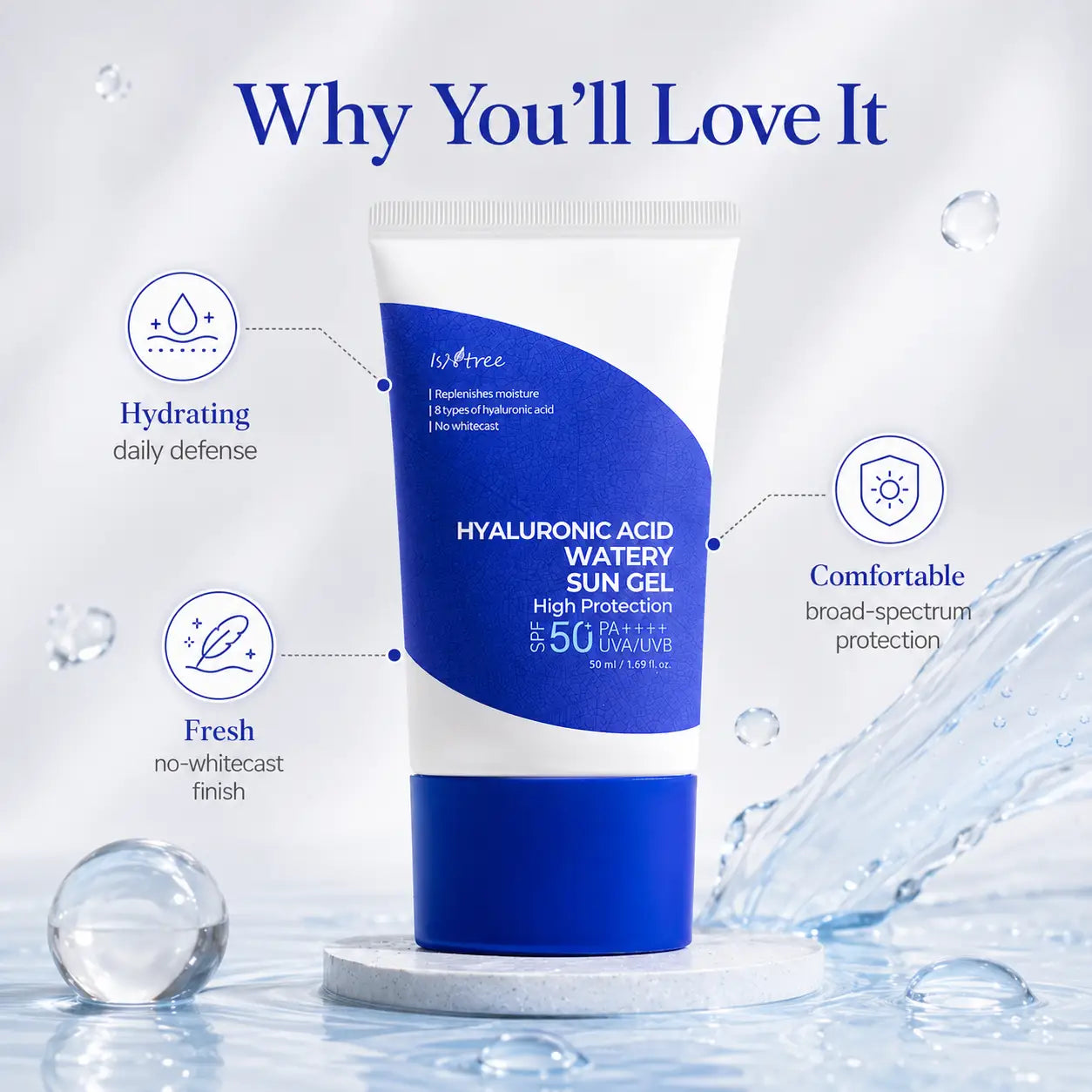 Isntree Hyaluronic Acid Watery Sun Gel 50ml
