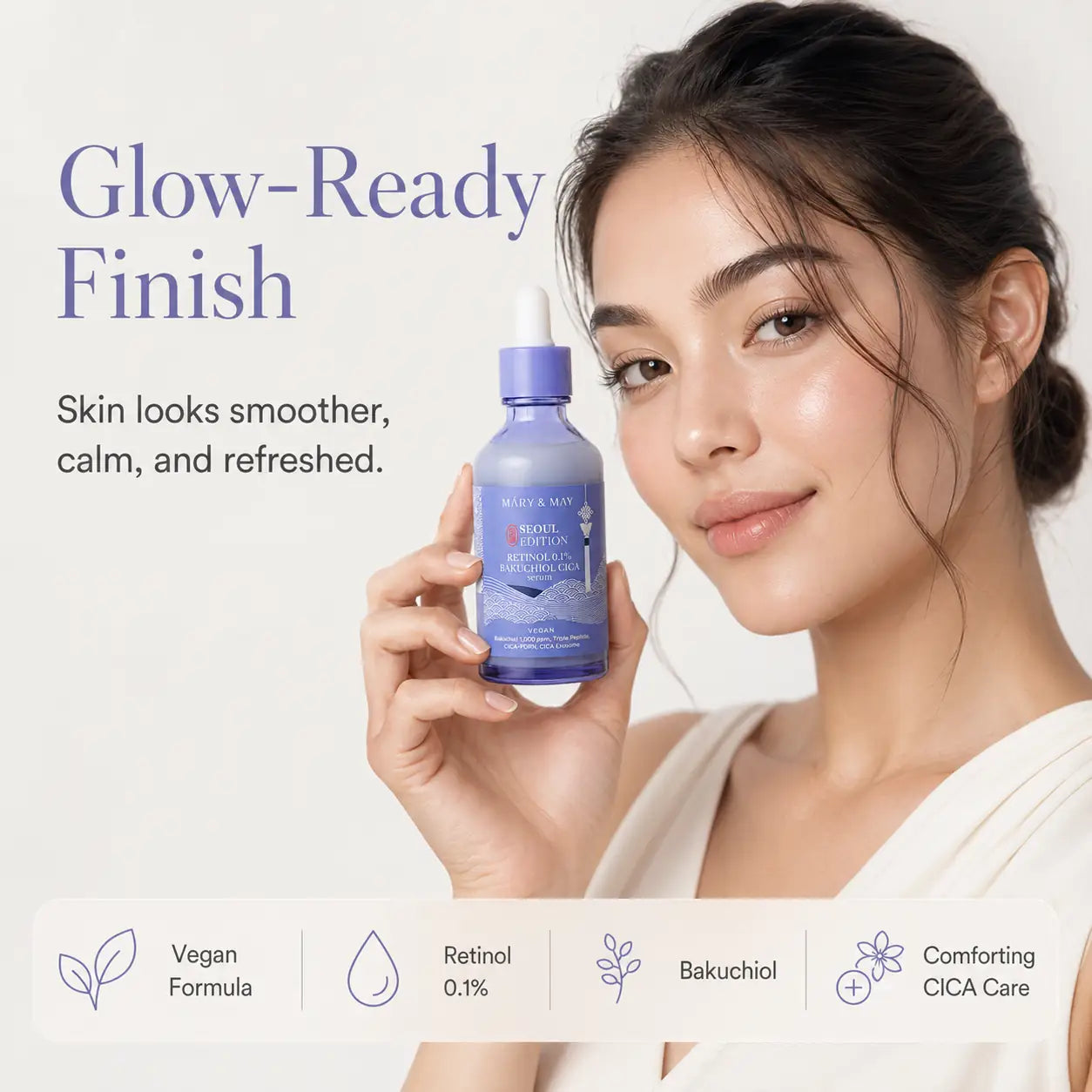 Mary&May Retinol 0.1% Bakuchiol CICA Serum 80ml