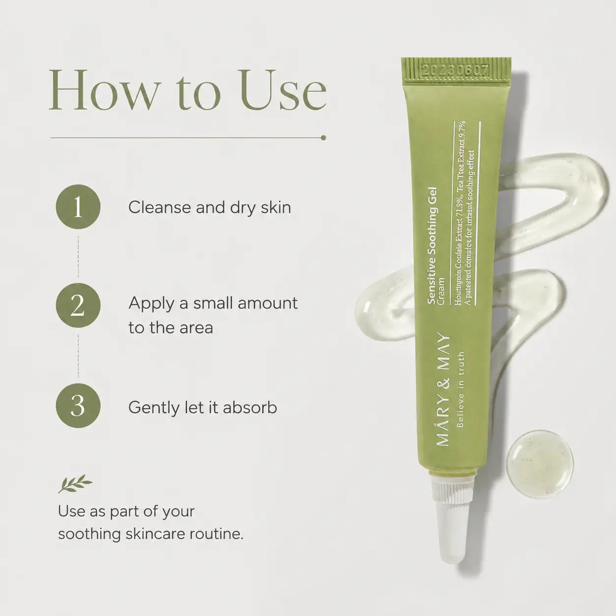 Mary&May Sensitive Soothing Gel Cream Miniature 12g