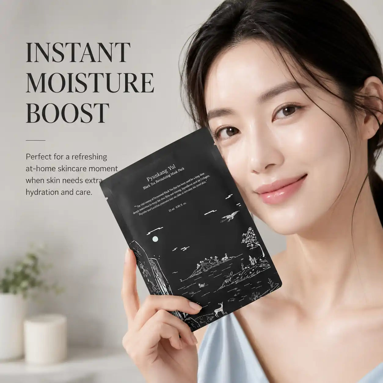 Pyunkang Yul Black Tea Revitalizing Mask Pack x 10ea 25ml