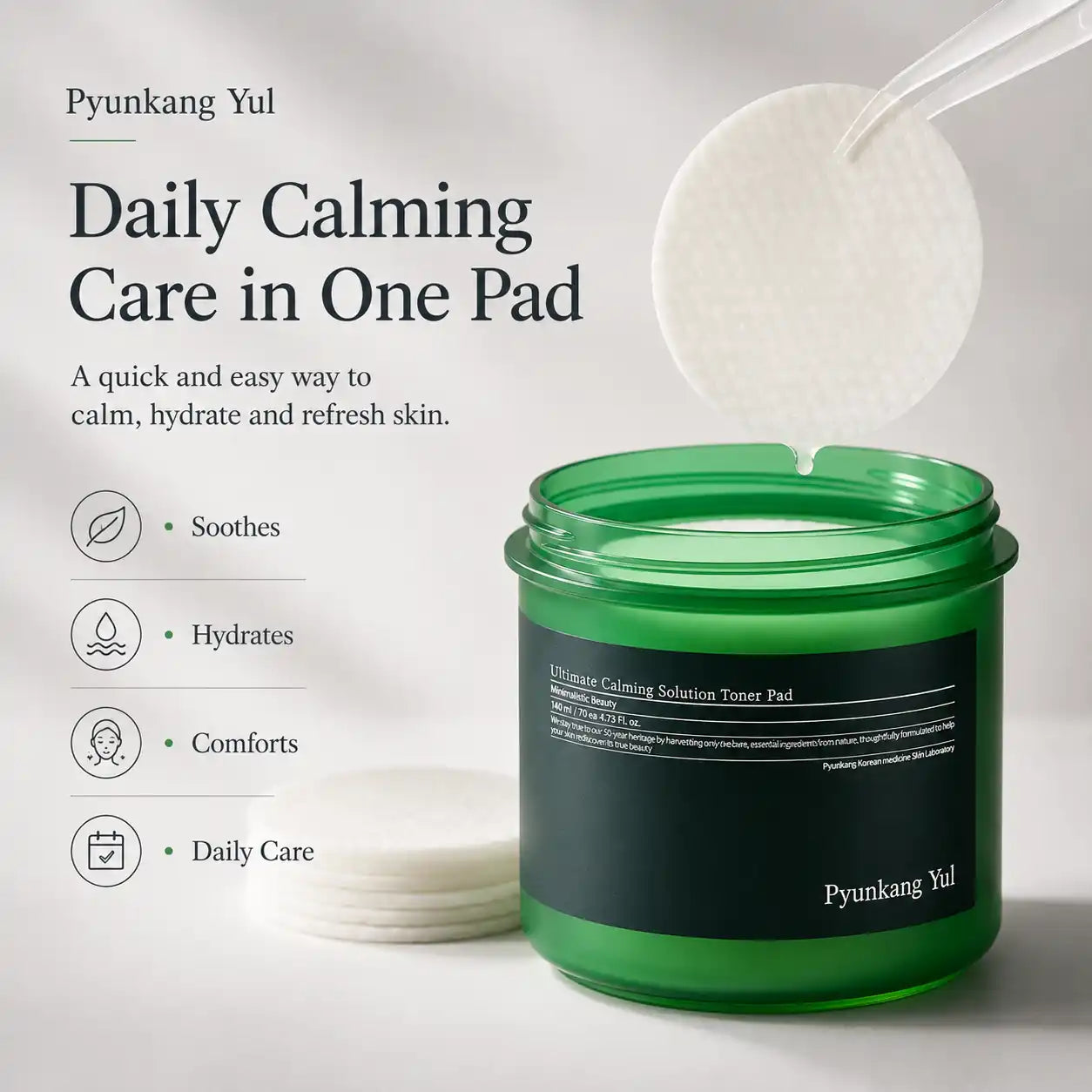 Pyunkang Yul Ultimate Calming Solution Toner Pad 140ml 70ea