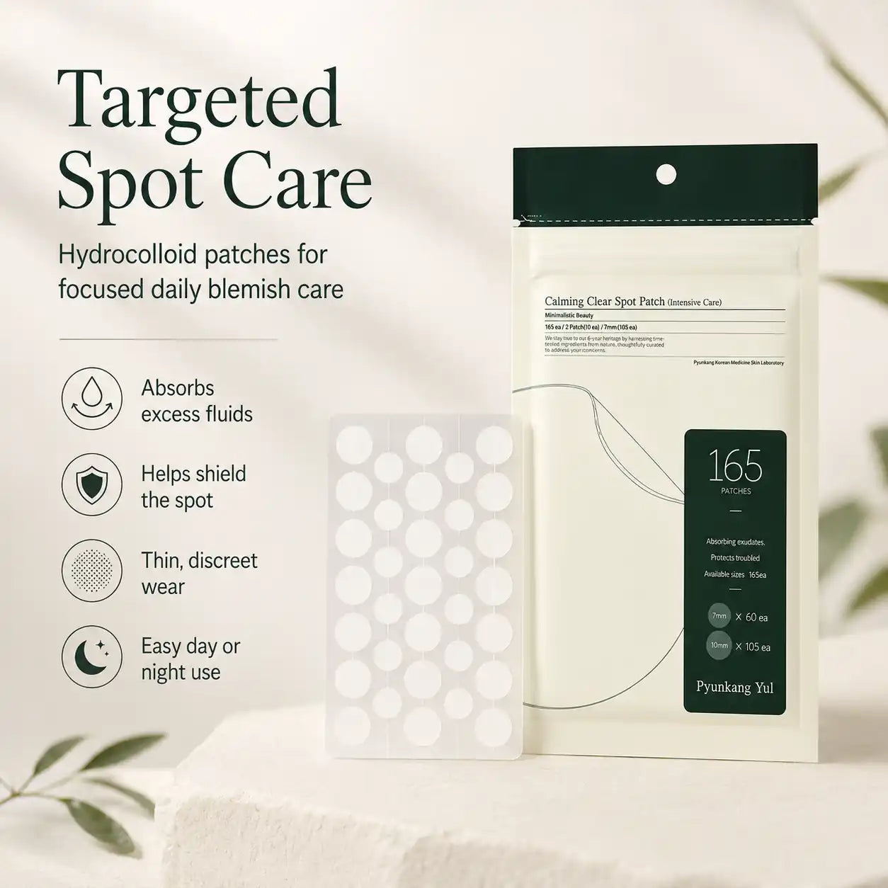 Pyunkang Yul Calming Clear Spot Patch Intensive+Slim Care 124ea