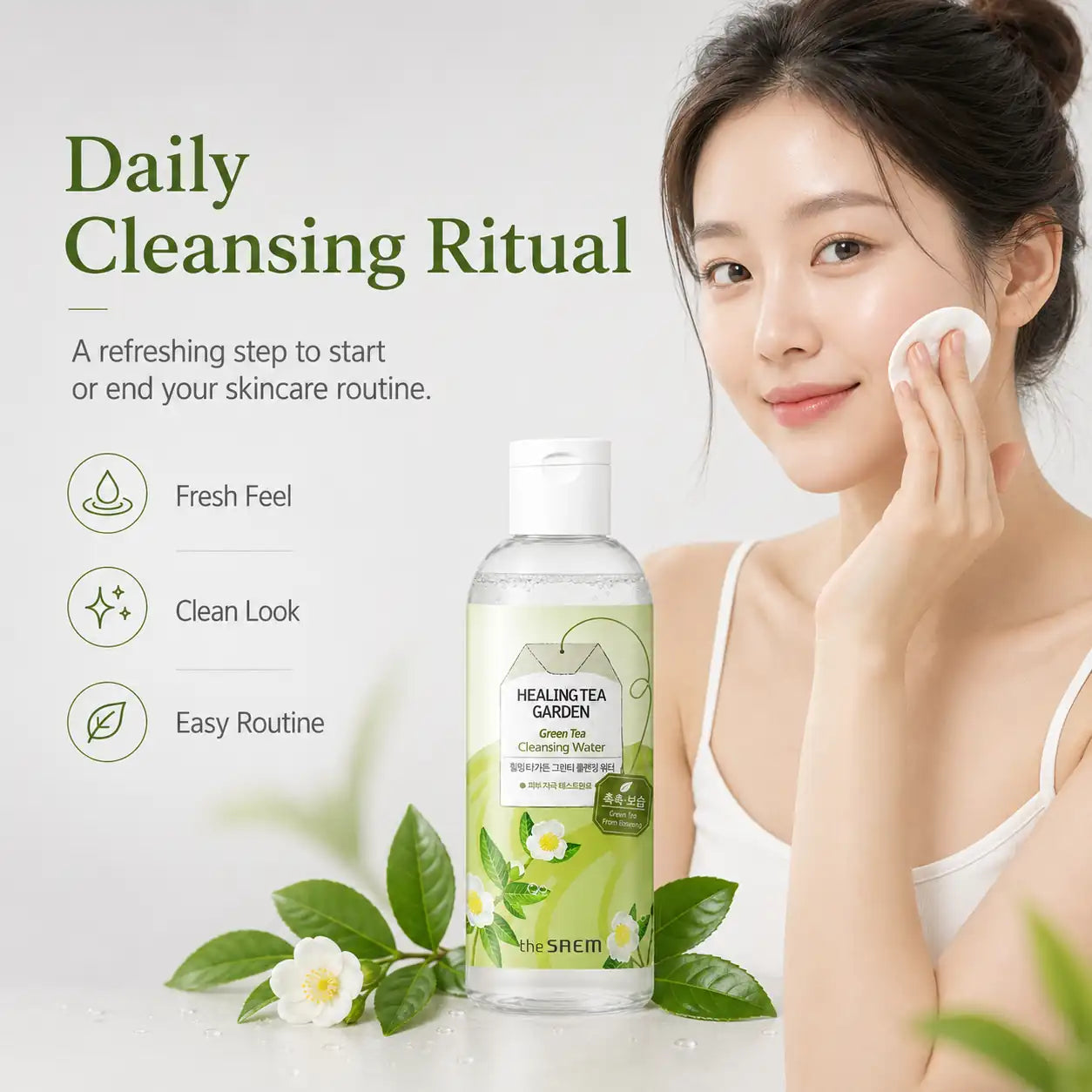 The Saem Healing Tea Garden Green Tea Cleansing Water 300ml
