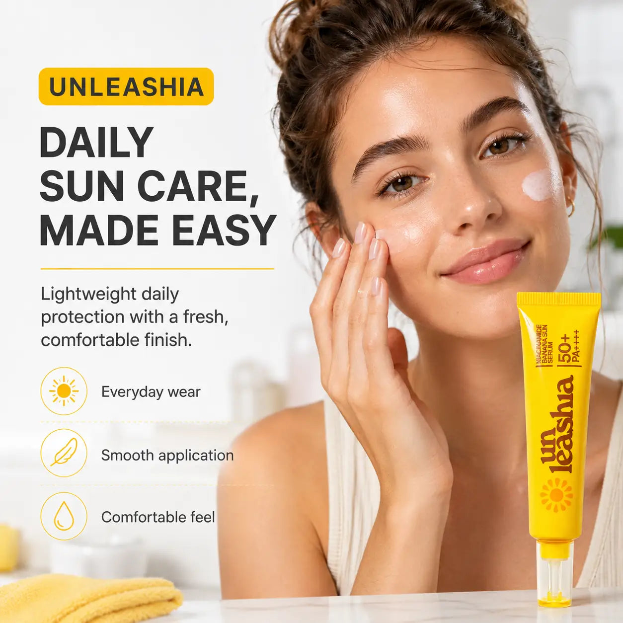 Unleashia Niacinamide Banana Sun Serum 40ml