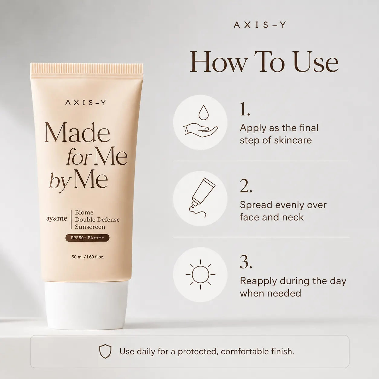 AXIS-Y Biome Double Defense Sunscreen 50ml