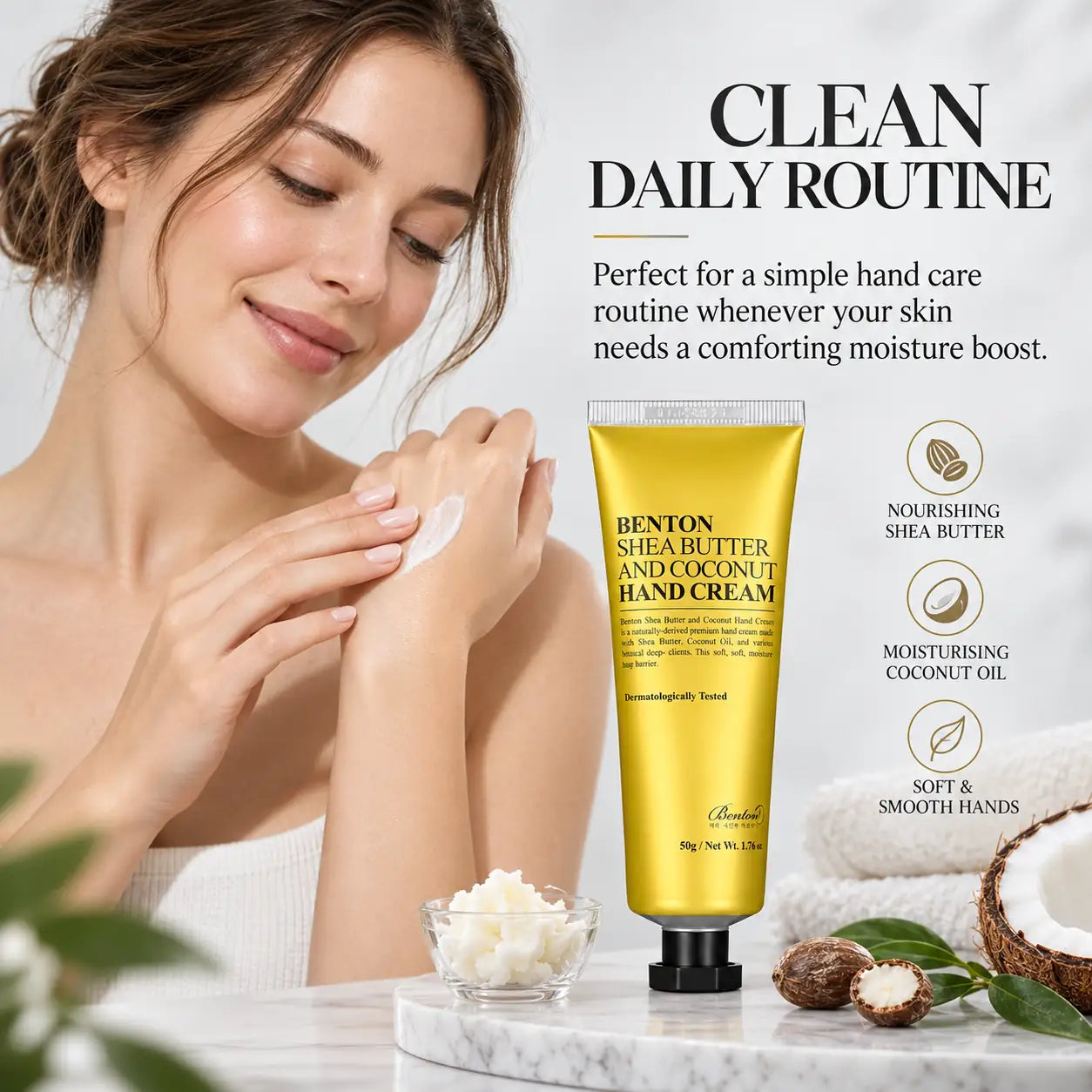 Benton Shea Butter and Coconut Hand Cream 50g