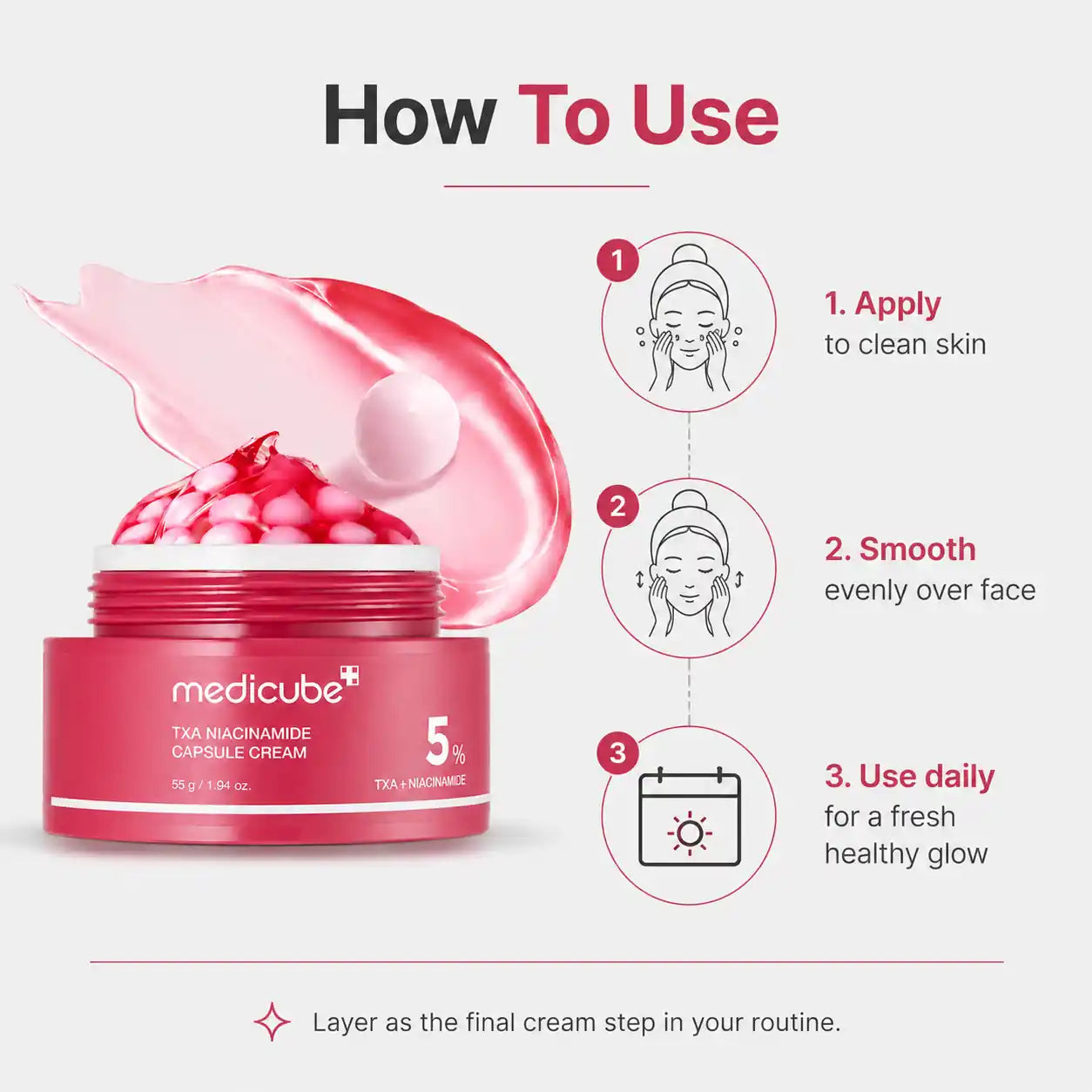Medicube TXA Niacinamide Capsule Cream 55g