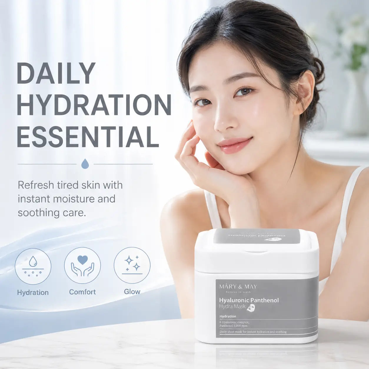 Mary&May Hyaluronic Panthenol Hydra Mask 400g 30EA 30EA 400g