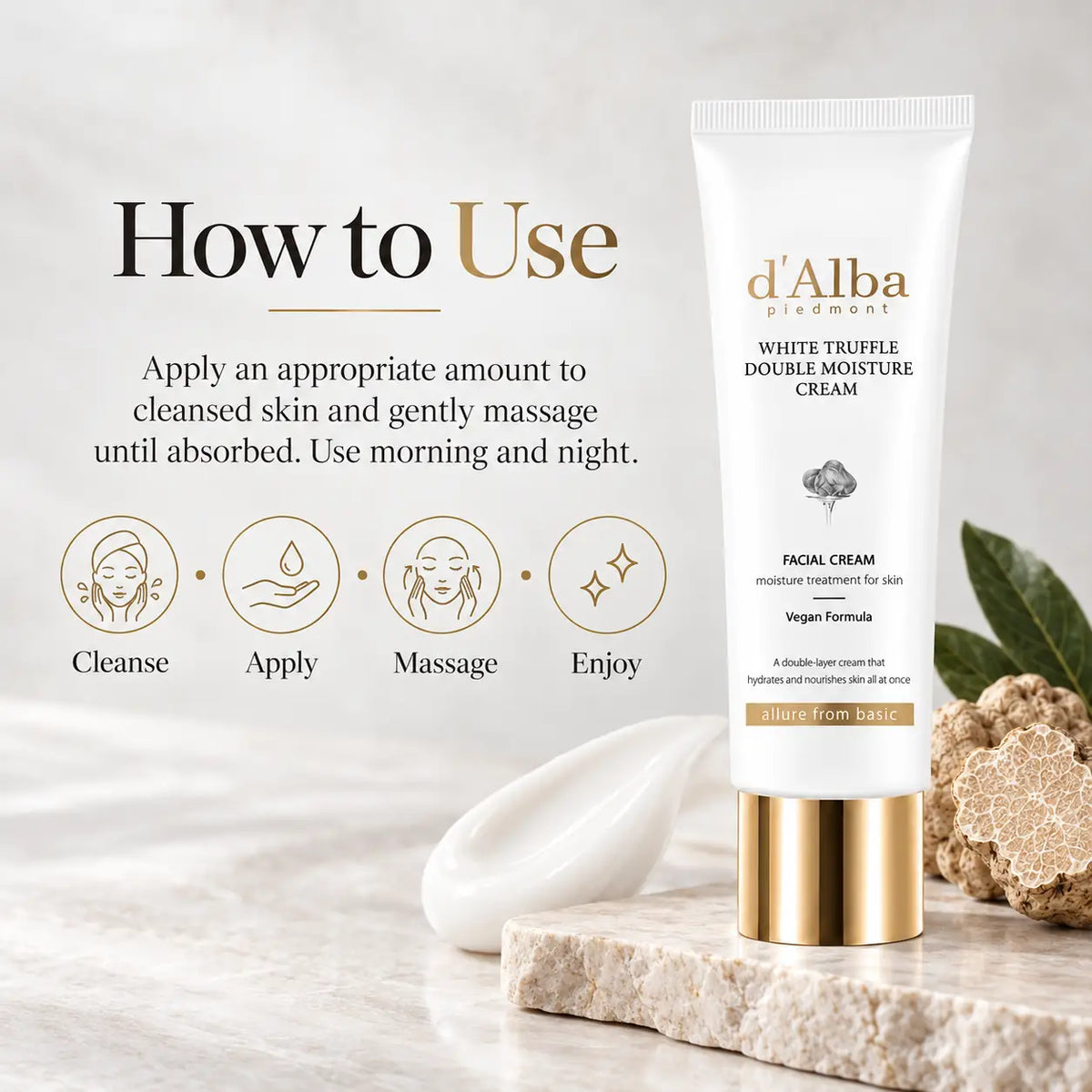 d'Alba White Truffle Double Moisture Cream 60ml