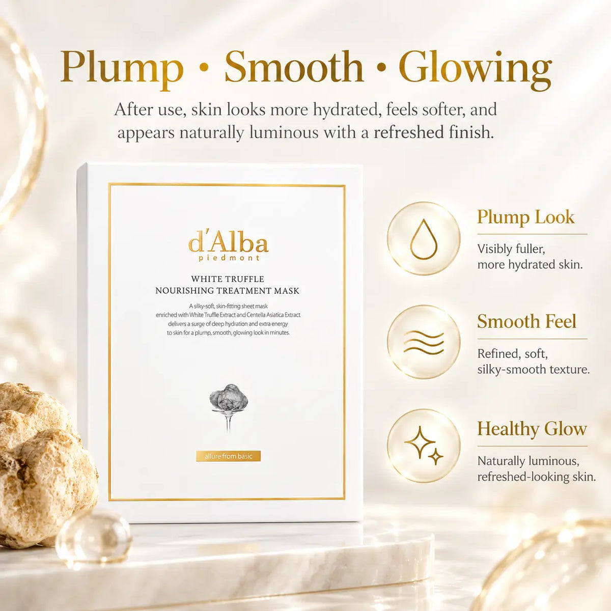 d'Alba White Truffle Nourishing care Mask x 5pcs 25ml X 5ea 25ml 5ea 5pcs