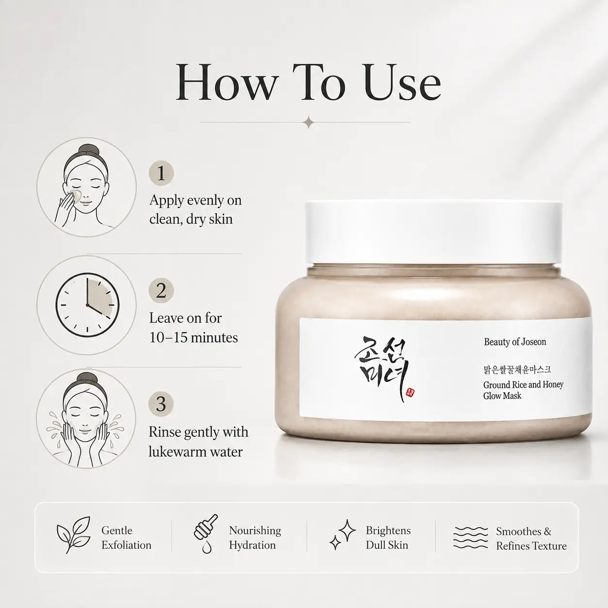 Beauty of Joseon Ground Rice and Honey Glow Mask 150ml