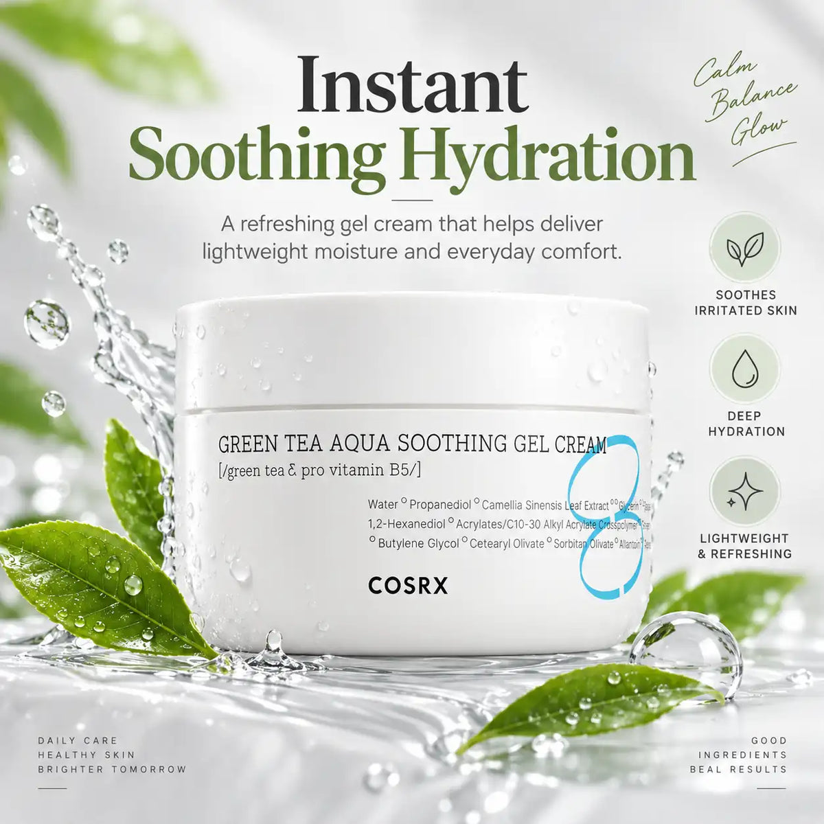 COSRX Hydrium Green Tea Aqua Soothing Gel Cream 50ml